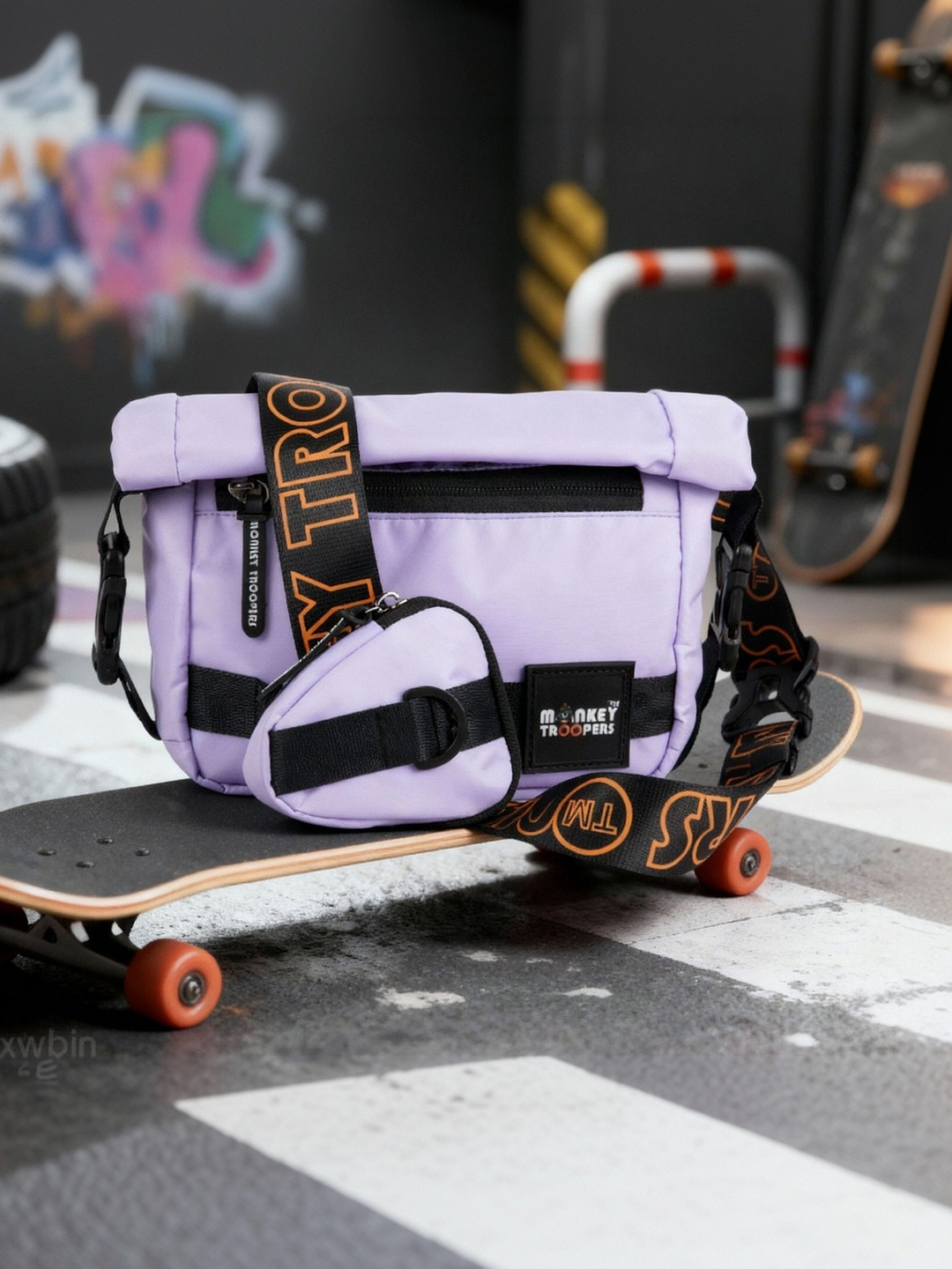 MONKEY TROOPERS Colourblocked Sling Bag