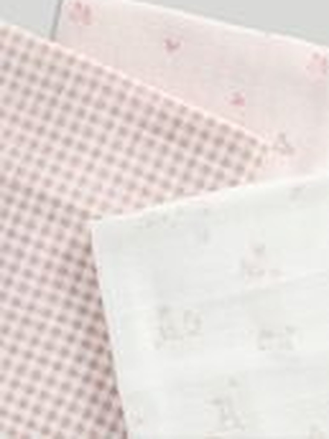 mothercare Pink Set of 3 Floral Blanket