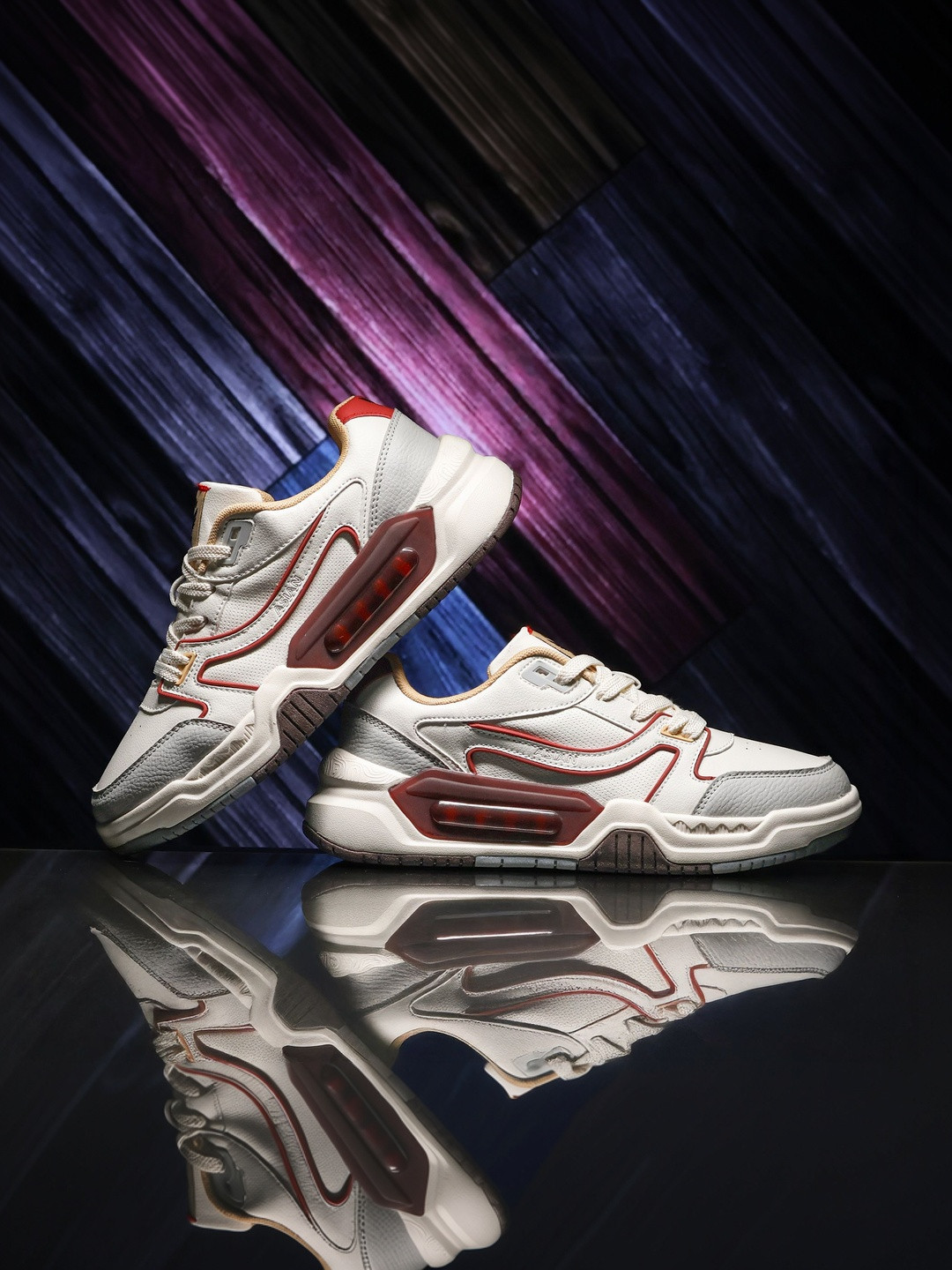 Asian Mojo-04 Men Colourblocked Sneakers