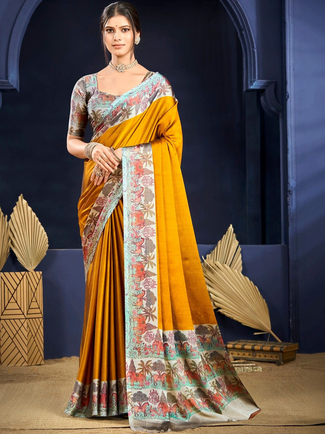 Vipul Ethnic Motifs Pure Chiffon Saree