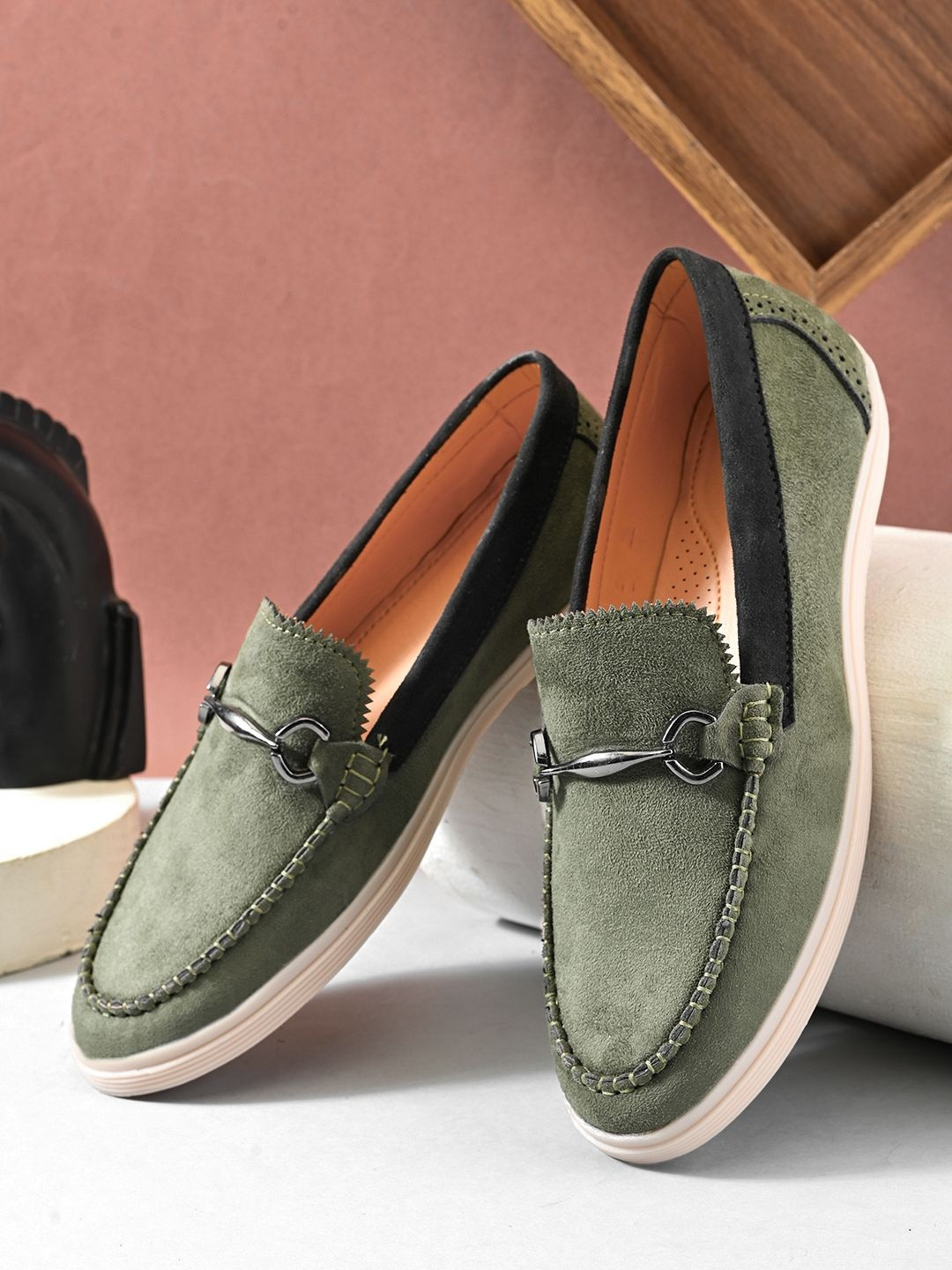 Mast & Harbour Men Suede Loafers