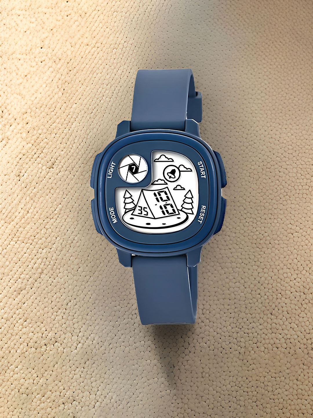 Otage Kids Printed Dial & Digital Multi Function Watch Home Blue1