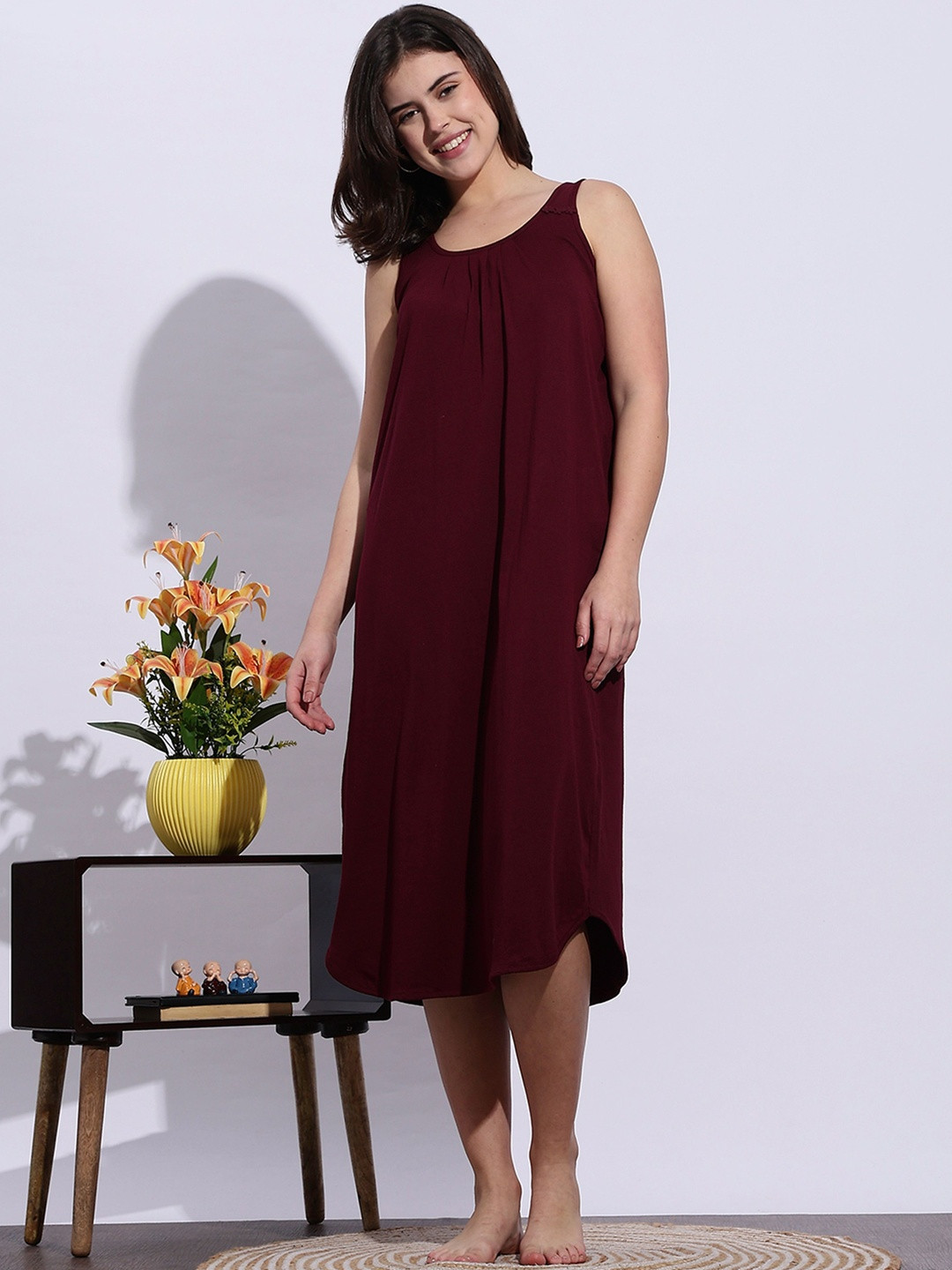 9shines Label Women Cotton Camisole Slip Nighty