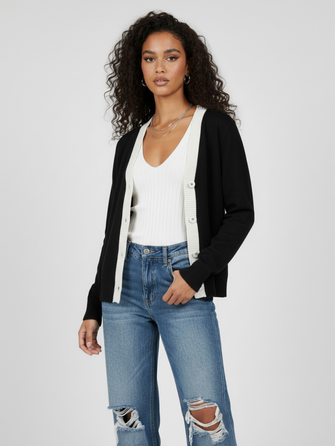 glitchez Women Oversized Fit Cardigan