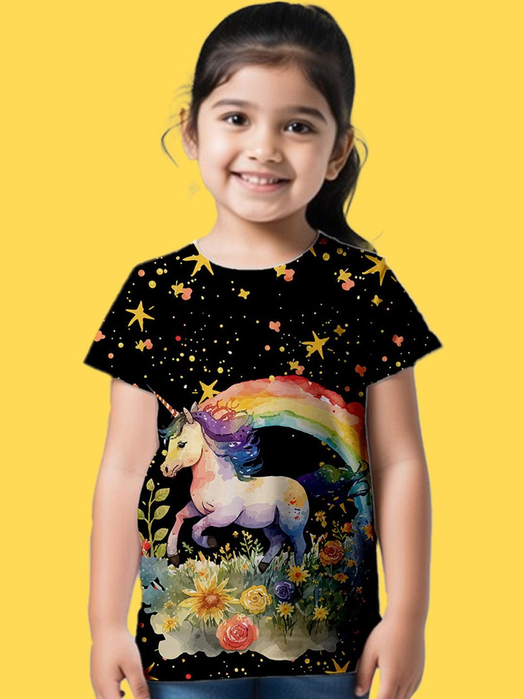 NUSYL Girls Cotton Tshirts