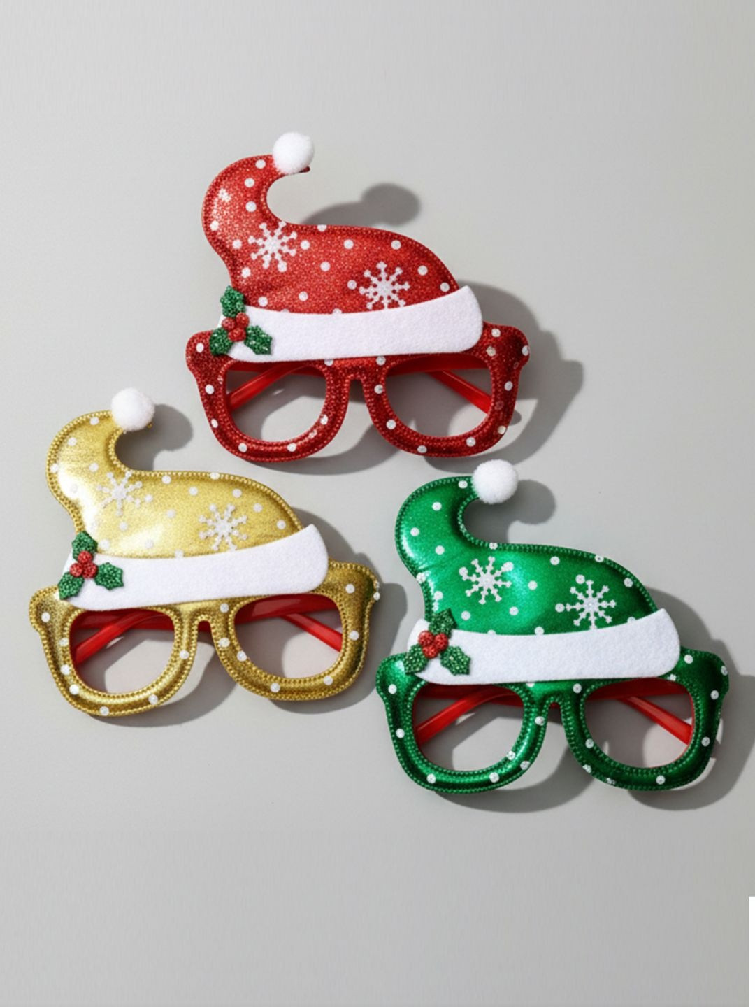 Cutiekins Kids Set of 3 Christmas Santa Hat Sunglasses