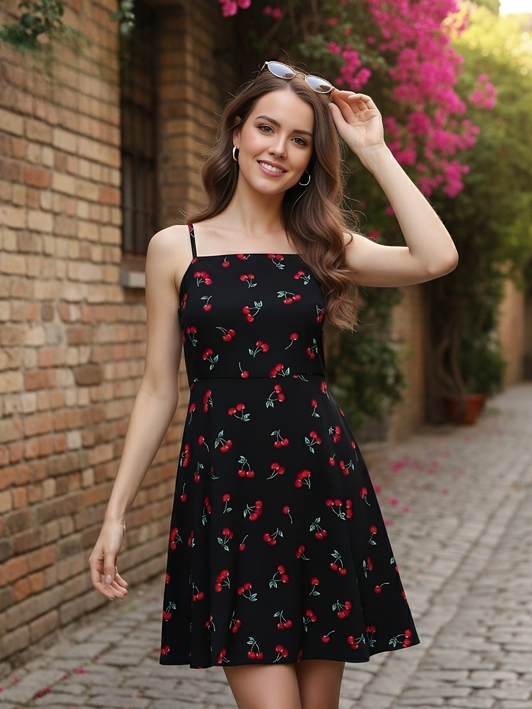 Berrylush Print A-Line Dress