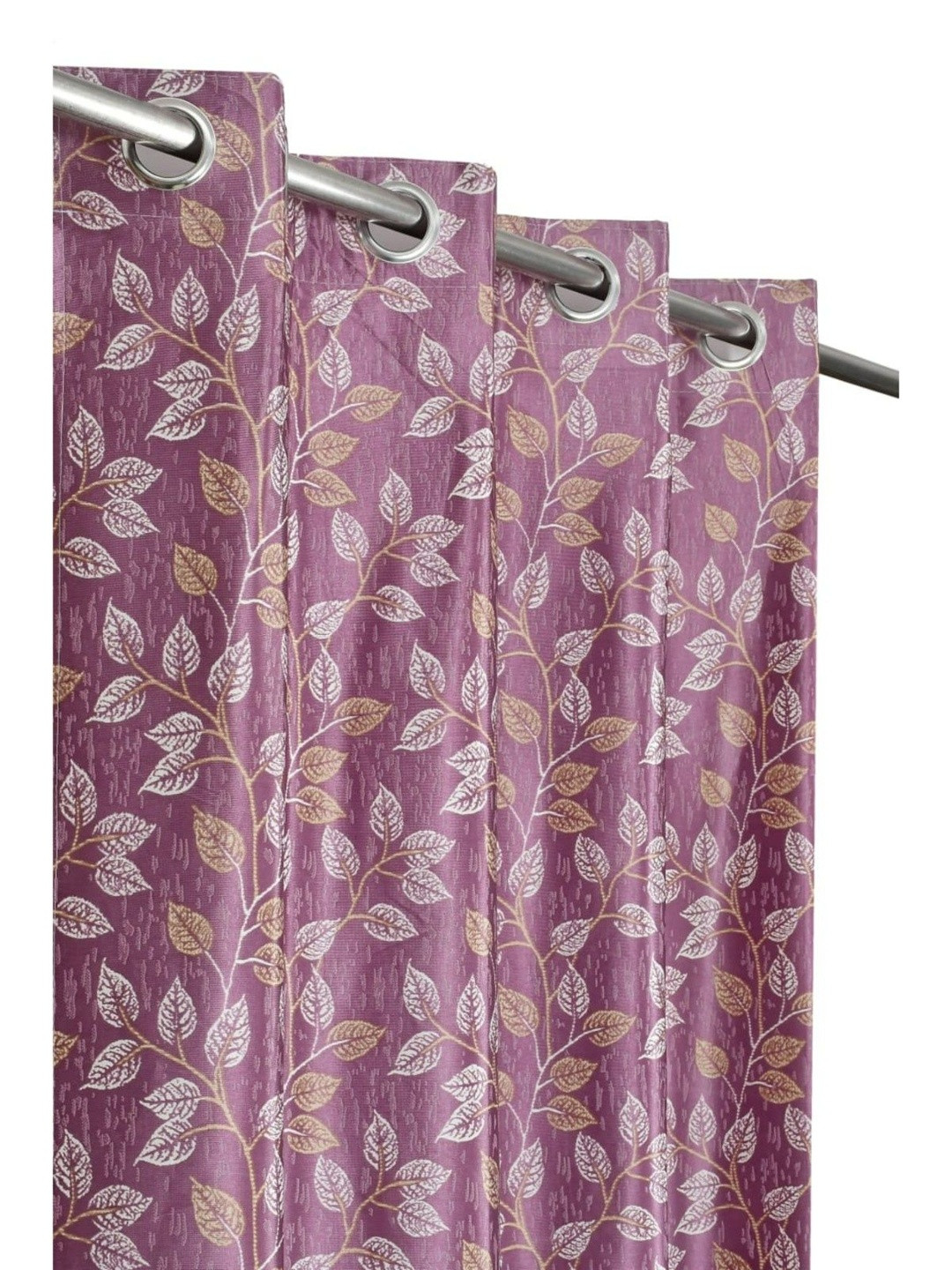 UrbanArts Pink Floral Room Darkening Door Curtain