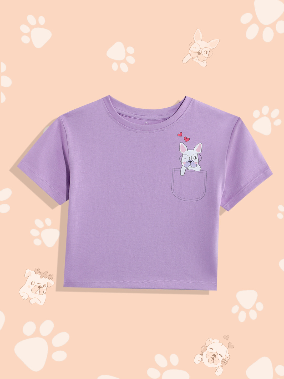 mothercare Girls Printed Pure Cotton Boxy T-shirt