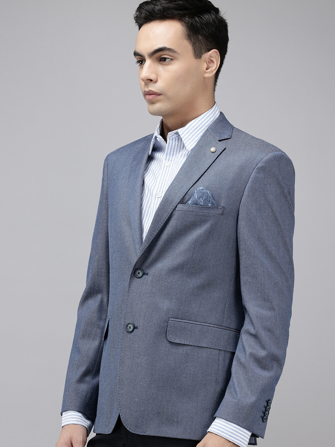 Theme Slim Fit Single-Breasted Formal Blazer