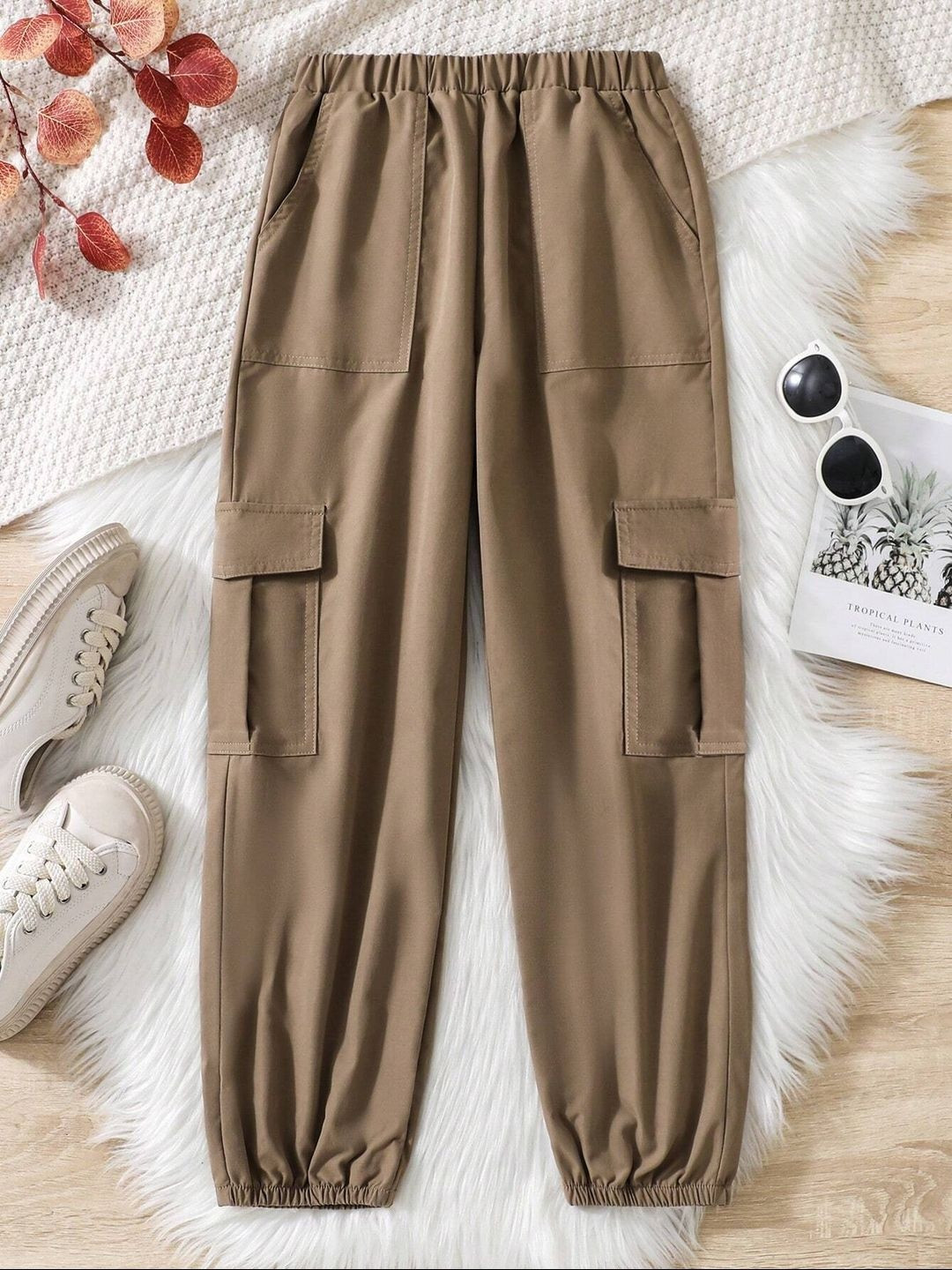 TIOR Girls Classic Pleated Cargos Trousers