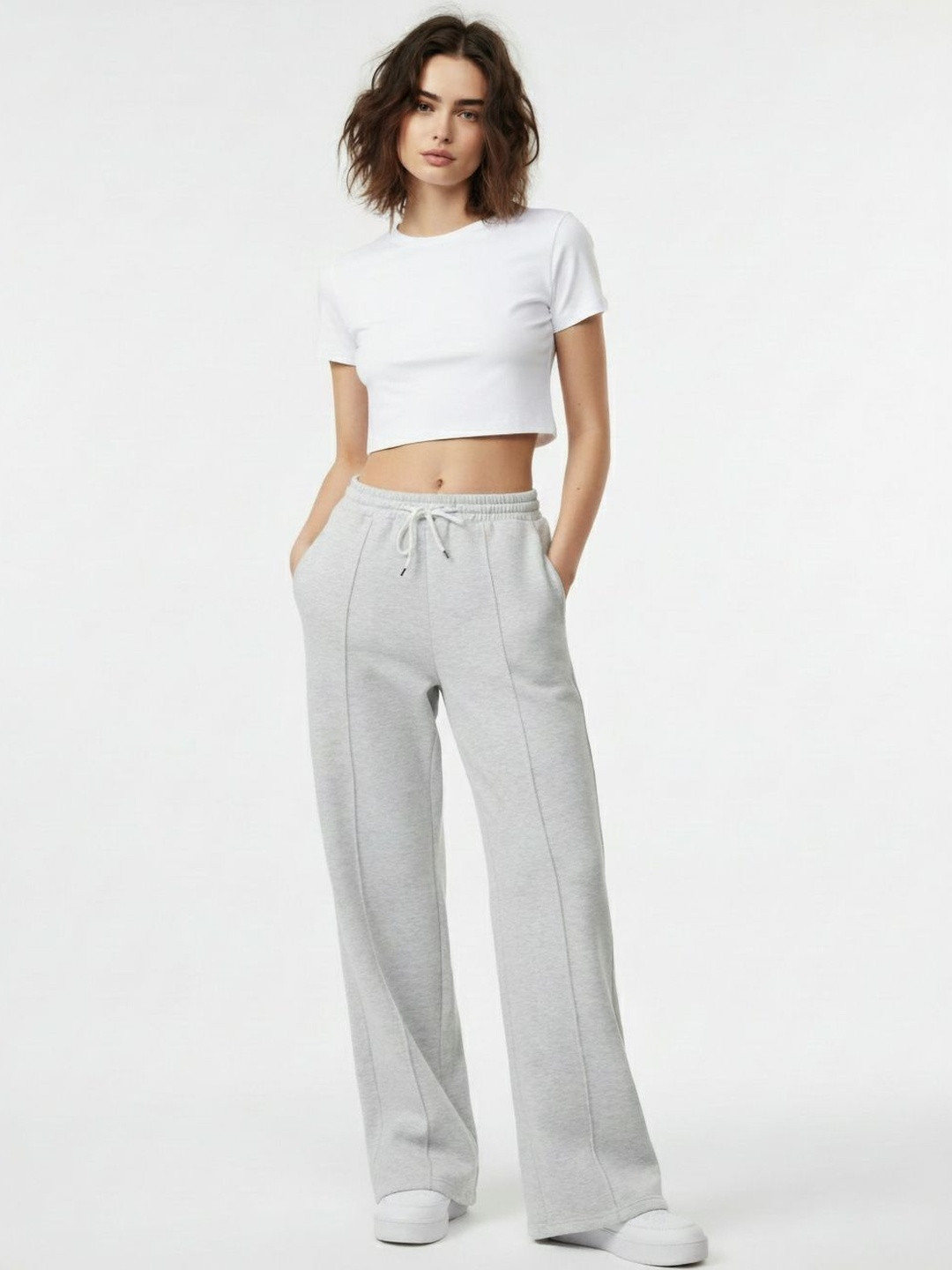glitchez Women Slouchy Flared Track Pants