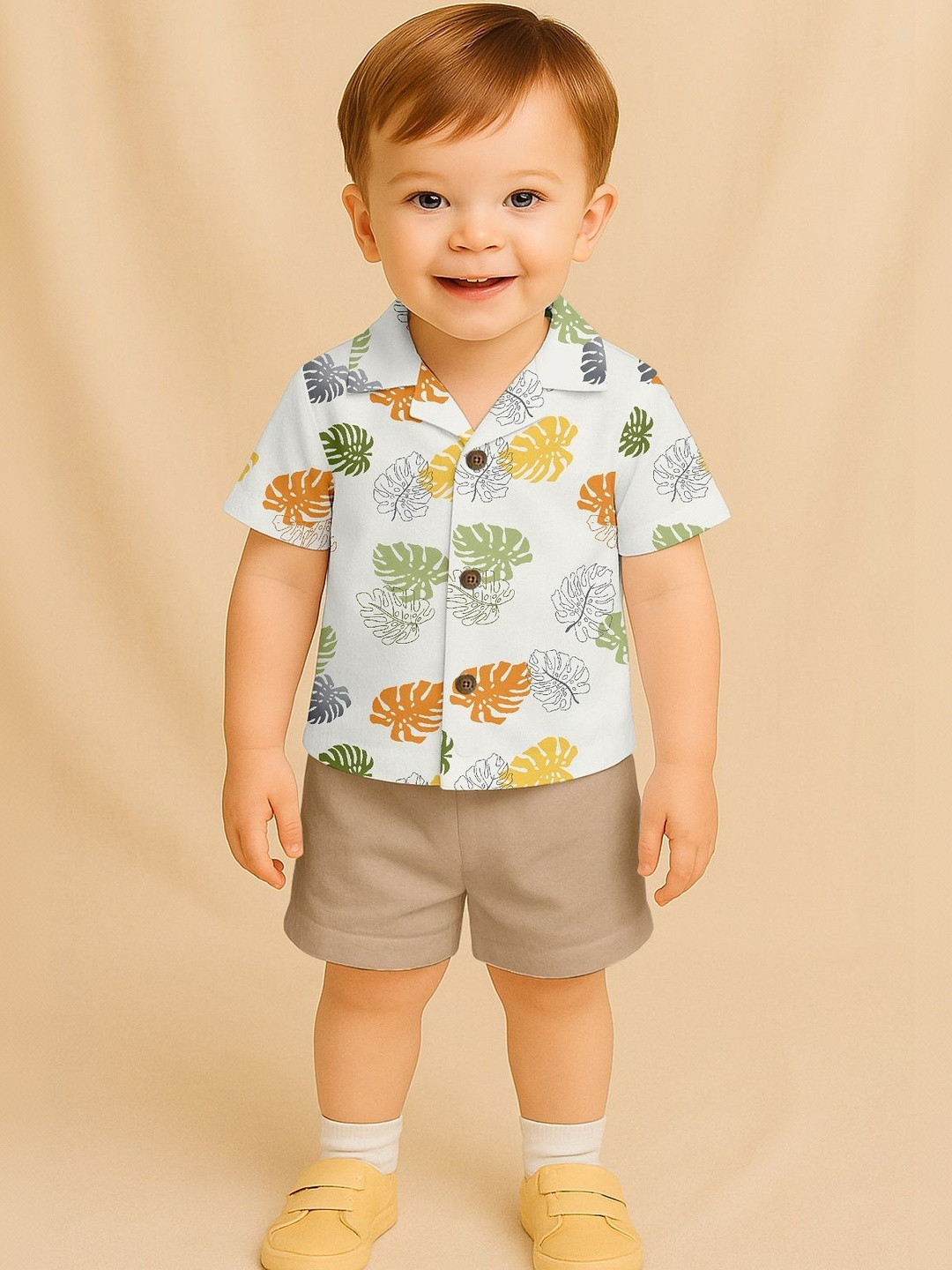 Anneca Boys Printed Shirt with Shorts