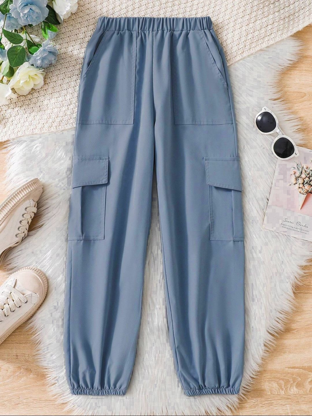 TIOR Girls Classic Pleated Cargos Trousers