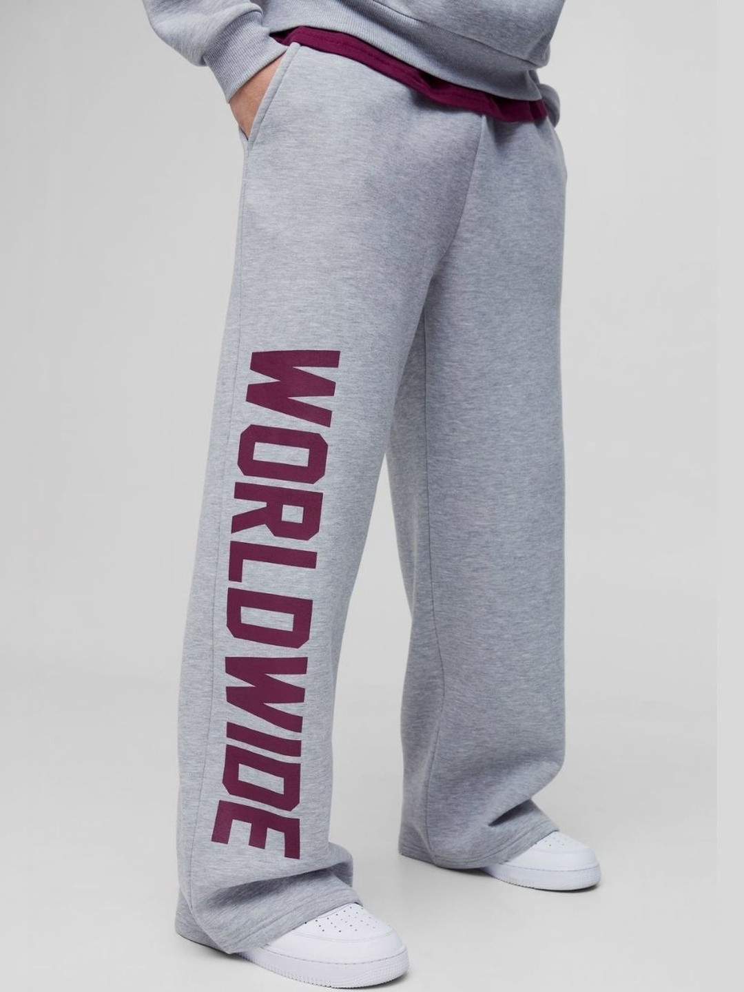 Cloth N code Men Typography Oversized Fit Worldwide Track Pant
