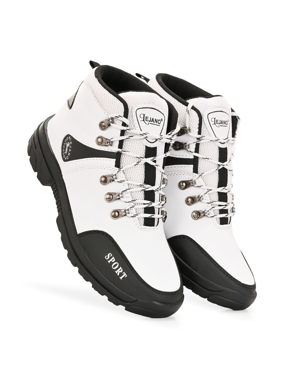 Lejano Men Colourblocked Round Toe Trekking Shoes