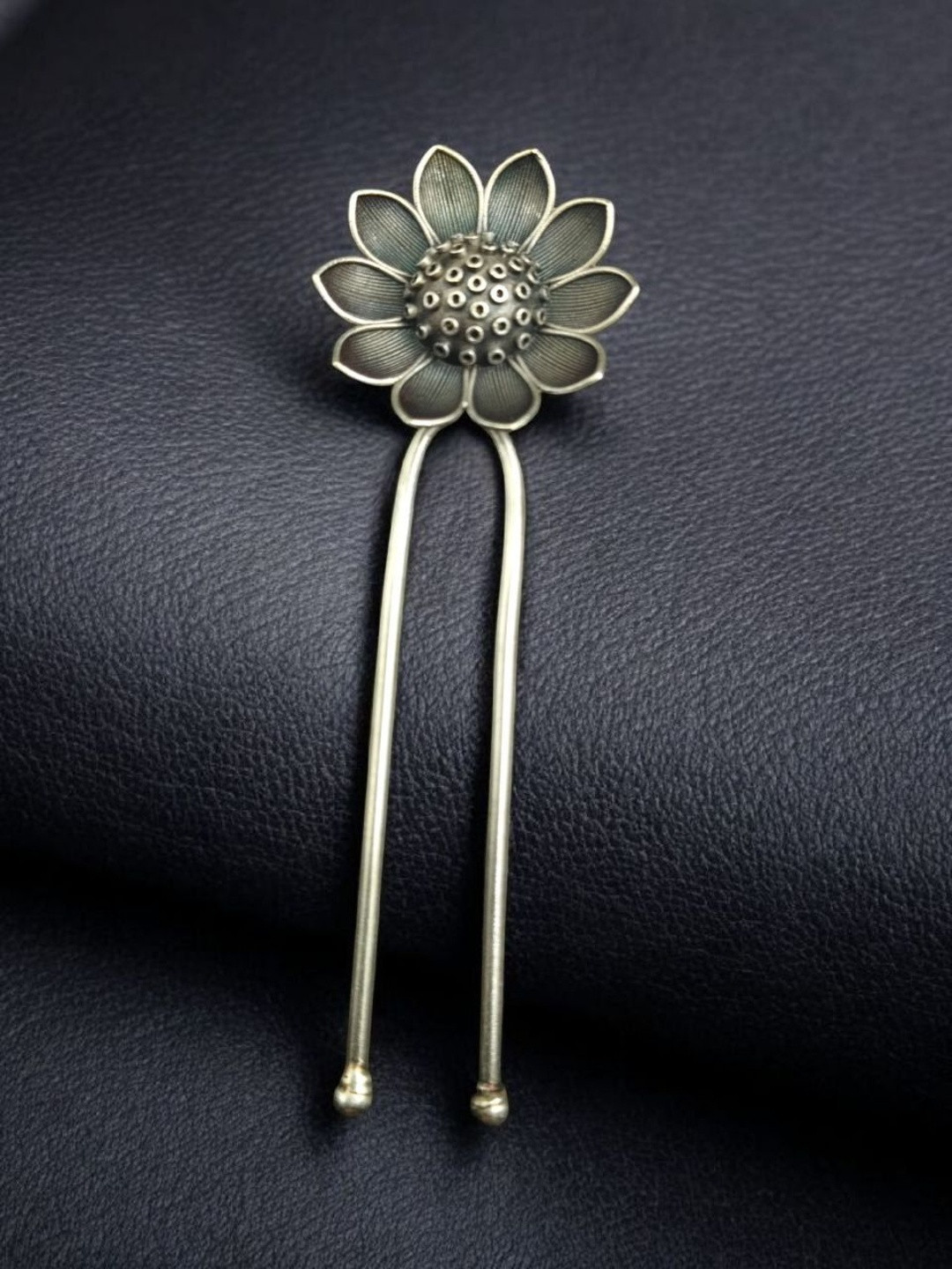 Hardin Style Silver-Plated Bun Pin Head Jewellery
