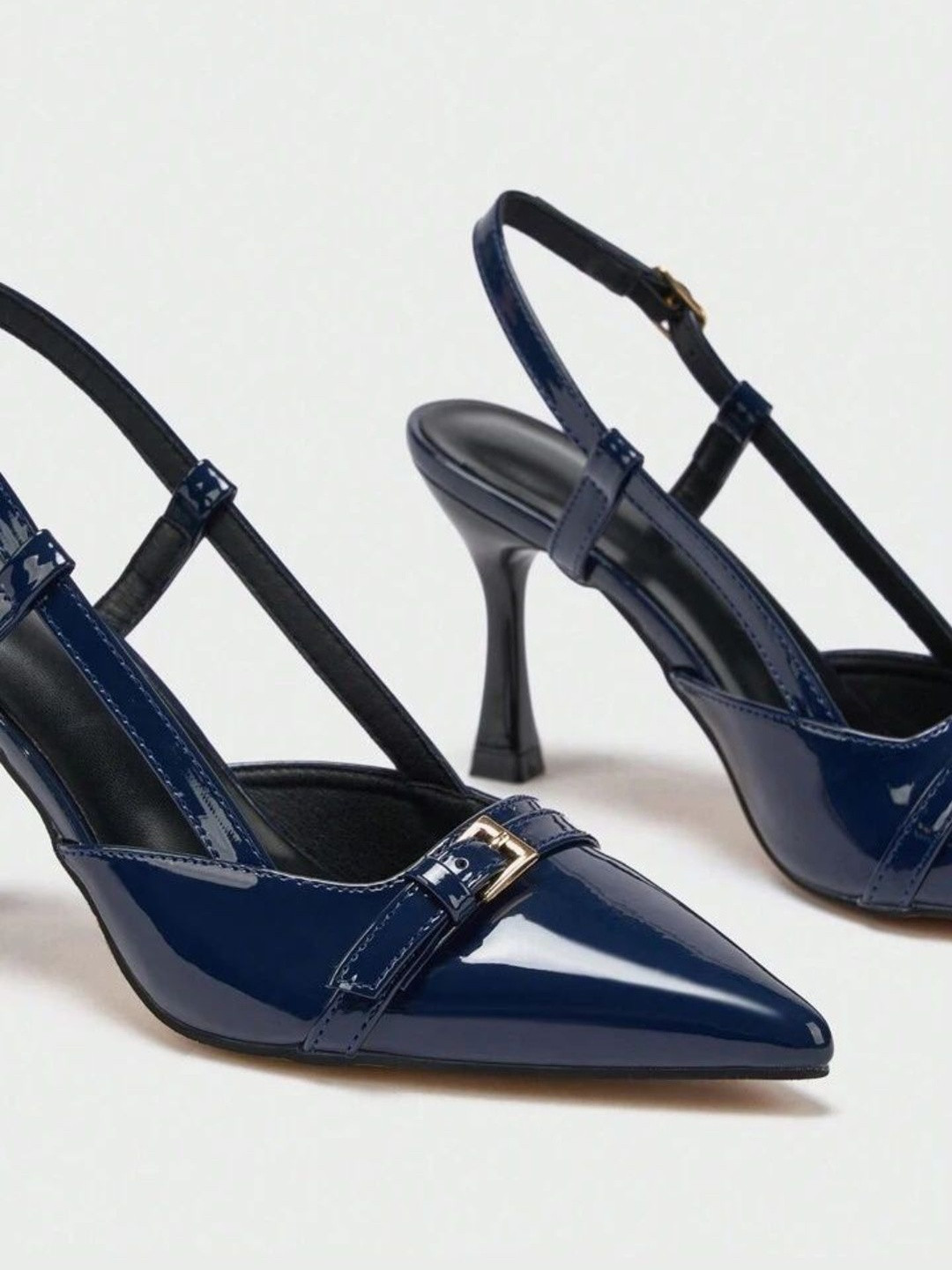 ALLEYSTRAP Party Stiletto Pumps with Buckles