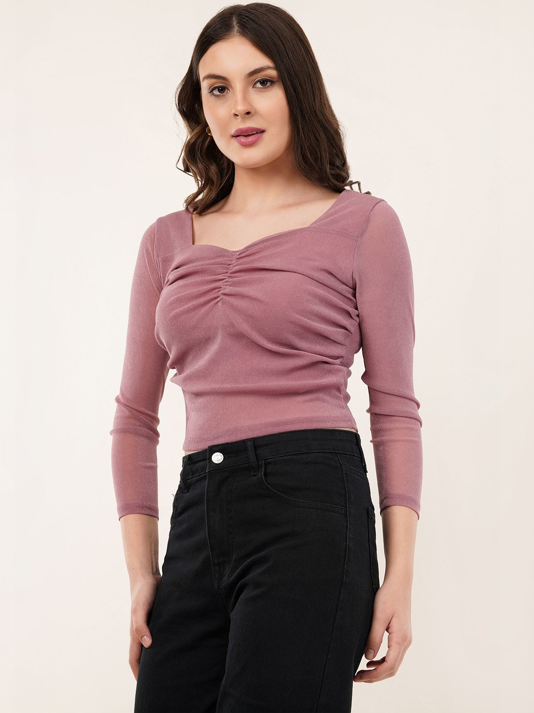 Deshi Girl Net Crop Top