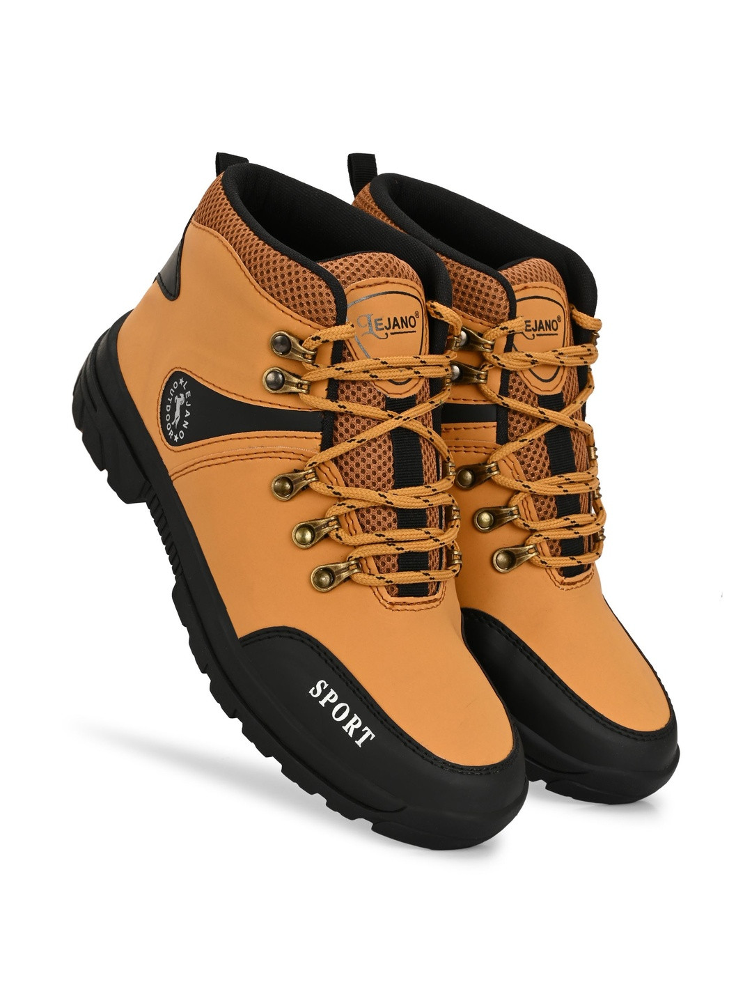 Lejano Men Colourblocked Round Toe Shoes