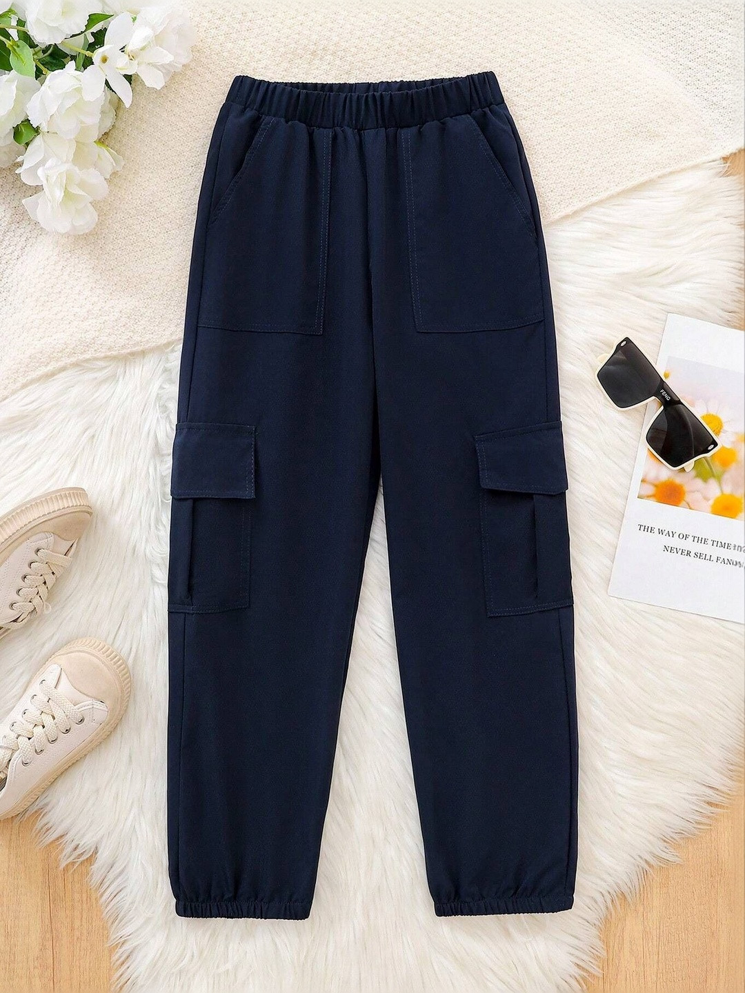 TIOR Girls Classic Pleated Cargos Trousers