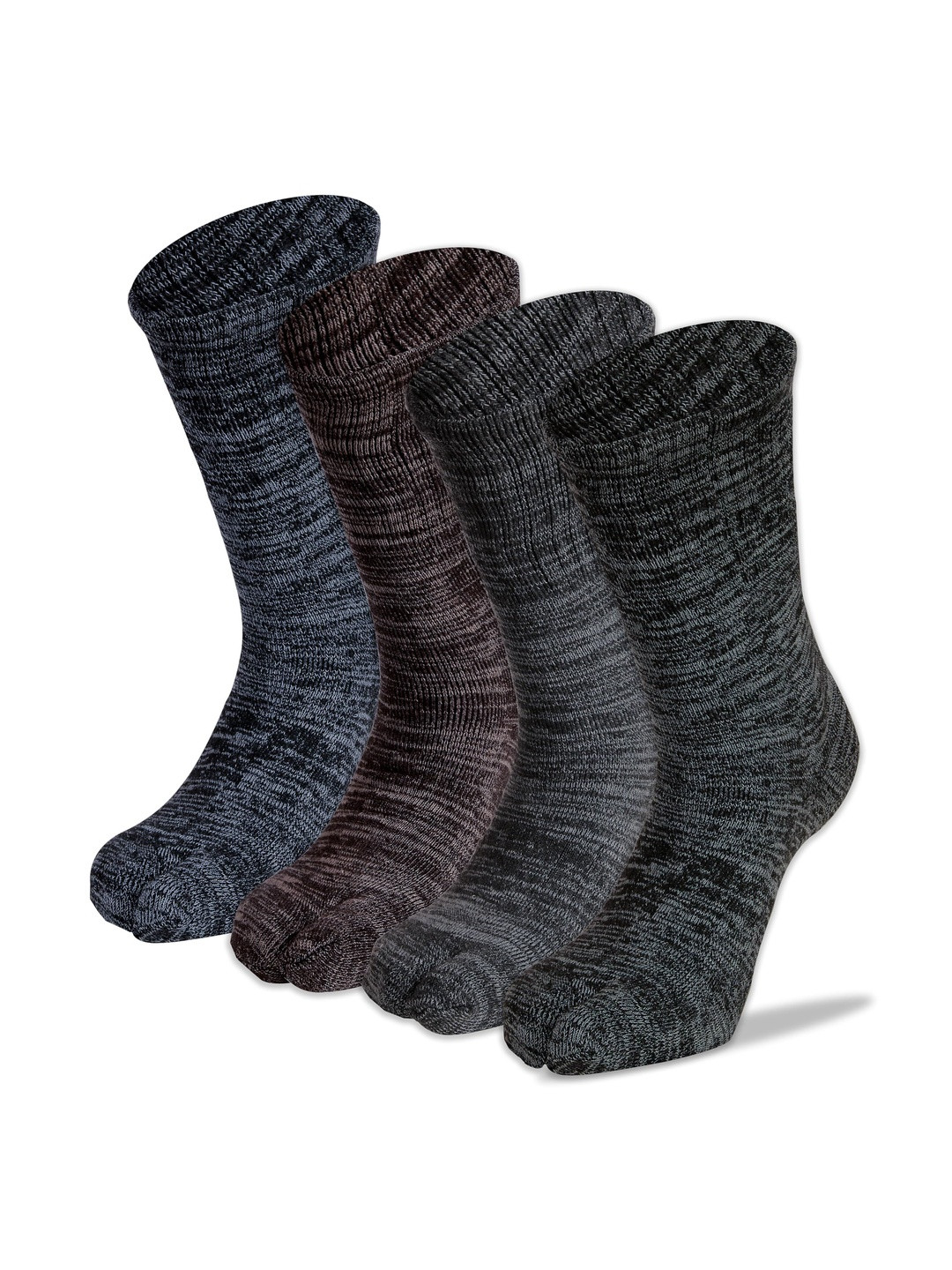 RC. ROYAL CLASS Women Pack Of 4 Thick Cushioned Winter Wear Woollen Thumb Thermal Socks