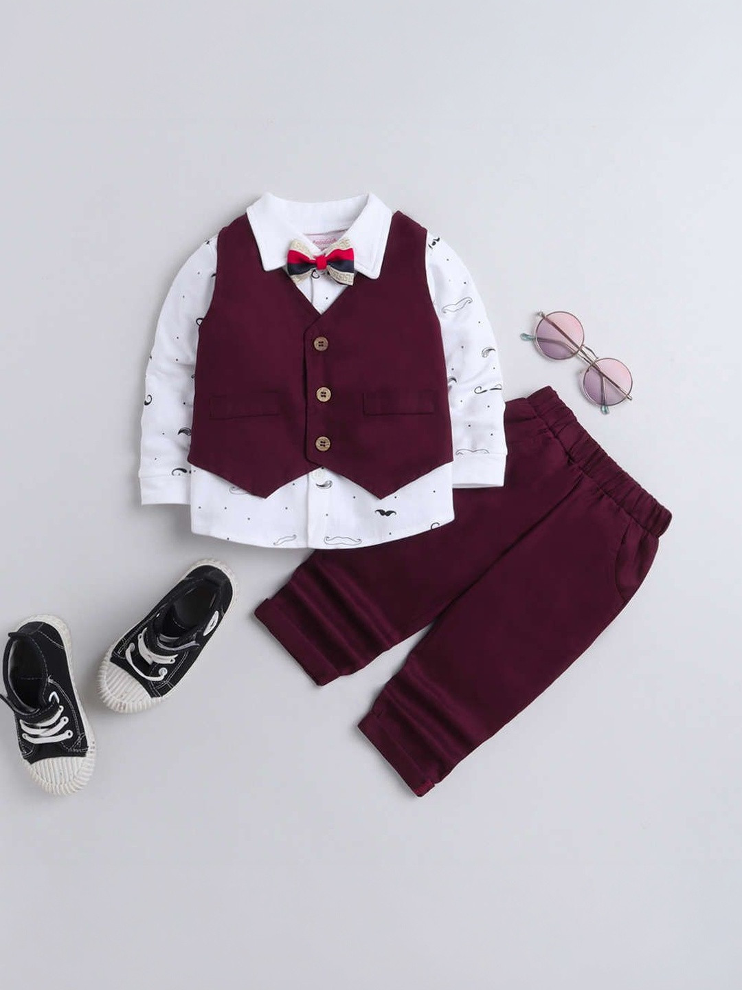 Zuxibela Boys Printed Shirt with Trousers