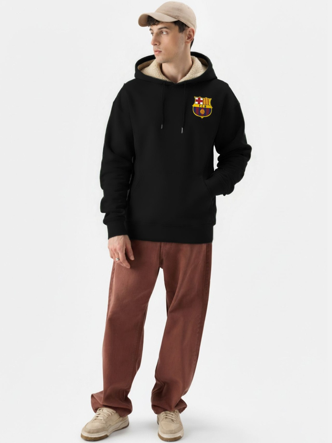 TOGS & TERRE Men Printed Hooded Sweatshirt