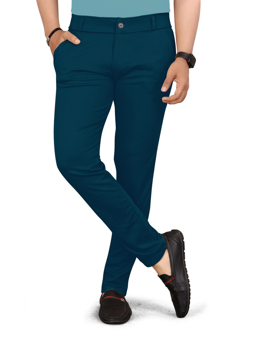 Alankrit Textiles Men Comfort Chinos Trousers