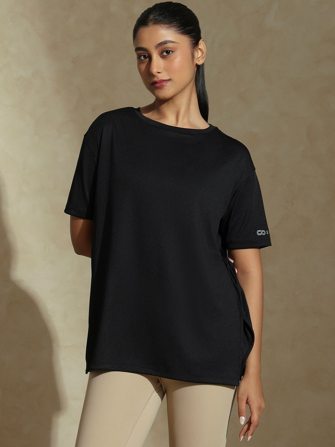 Silvertraq FlowFit Oversized Tee Black