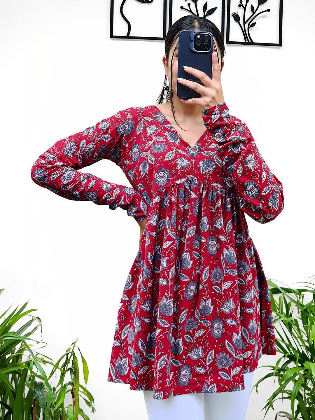 Maheshvi Floral Print Top