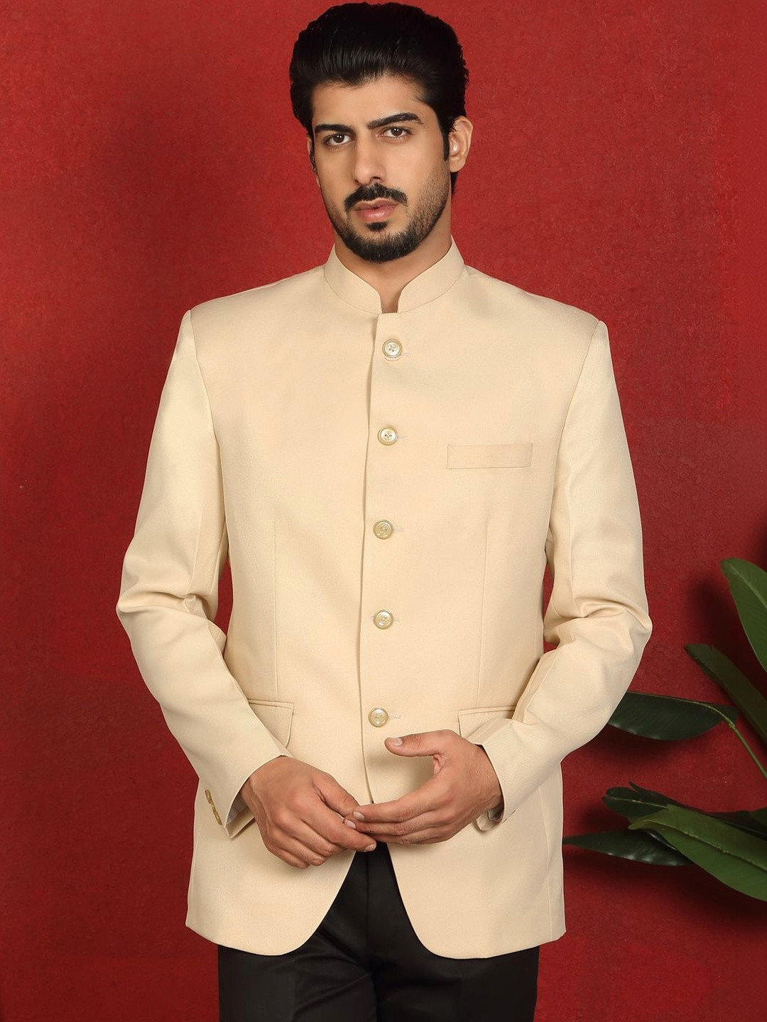 KRAFT INDIA Men Mandarin Collar Blazers