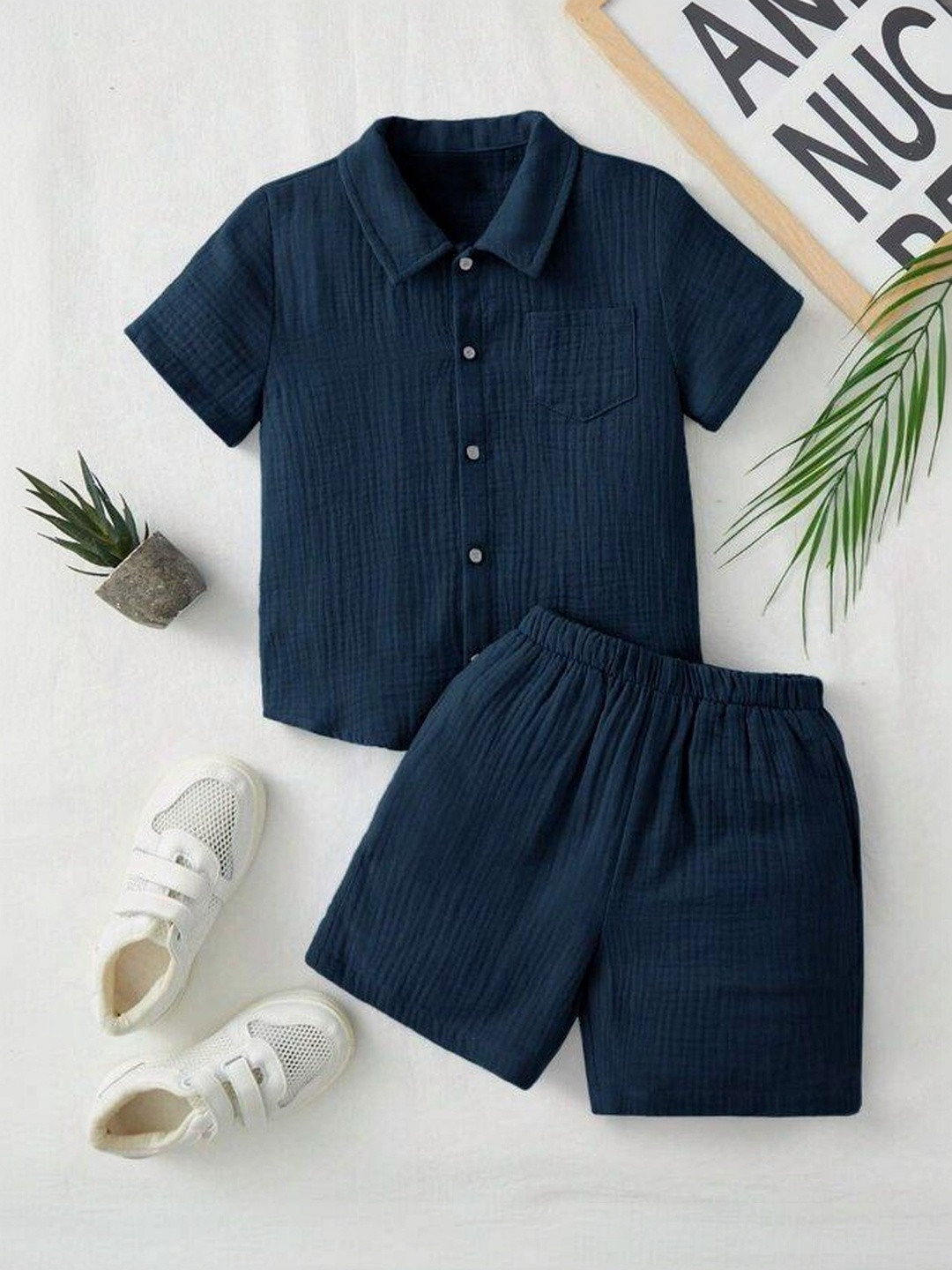 FASTDEAL Boys Shirt with Shorts
