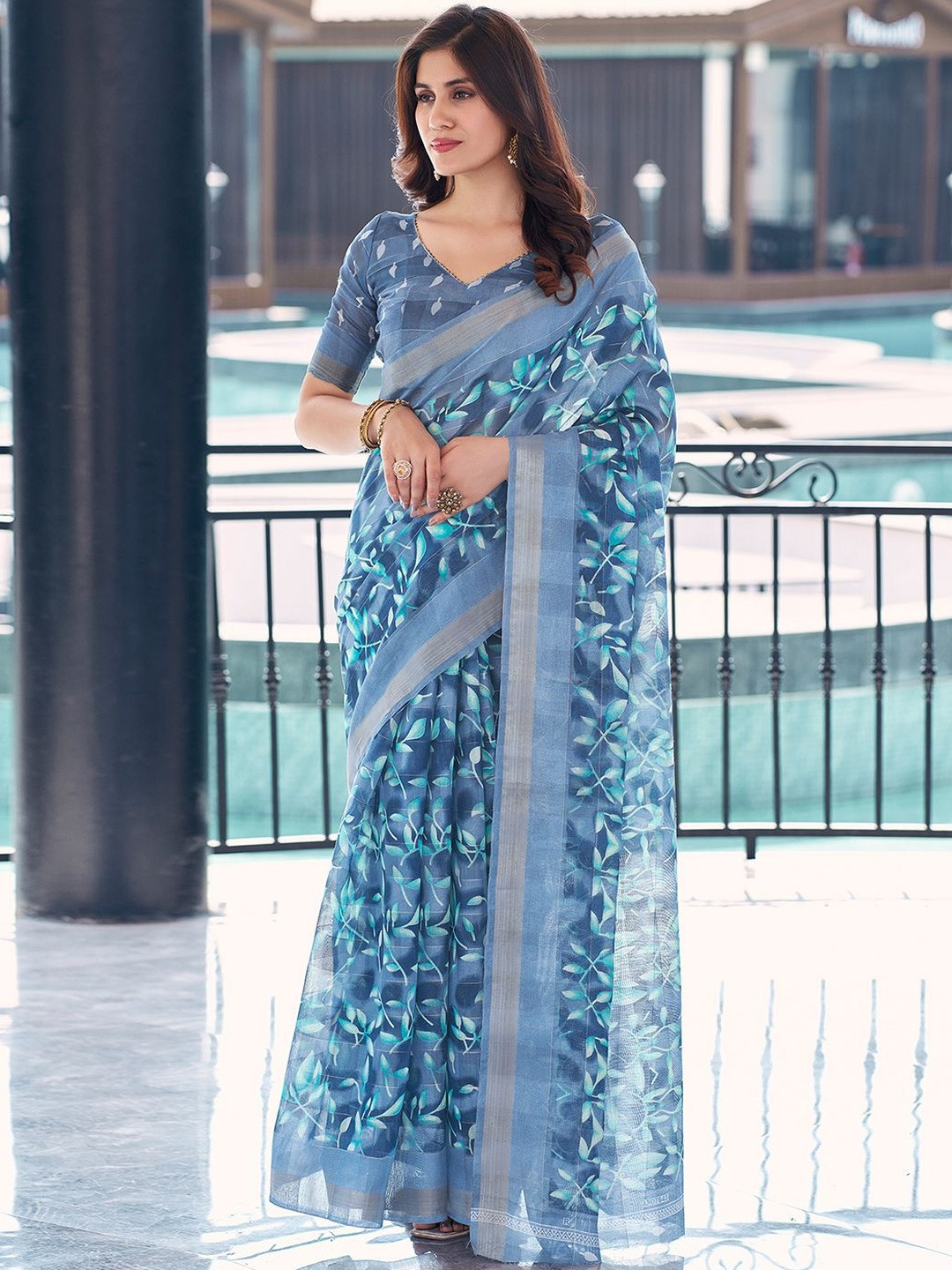 SANISA Floral Designer Saree