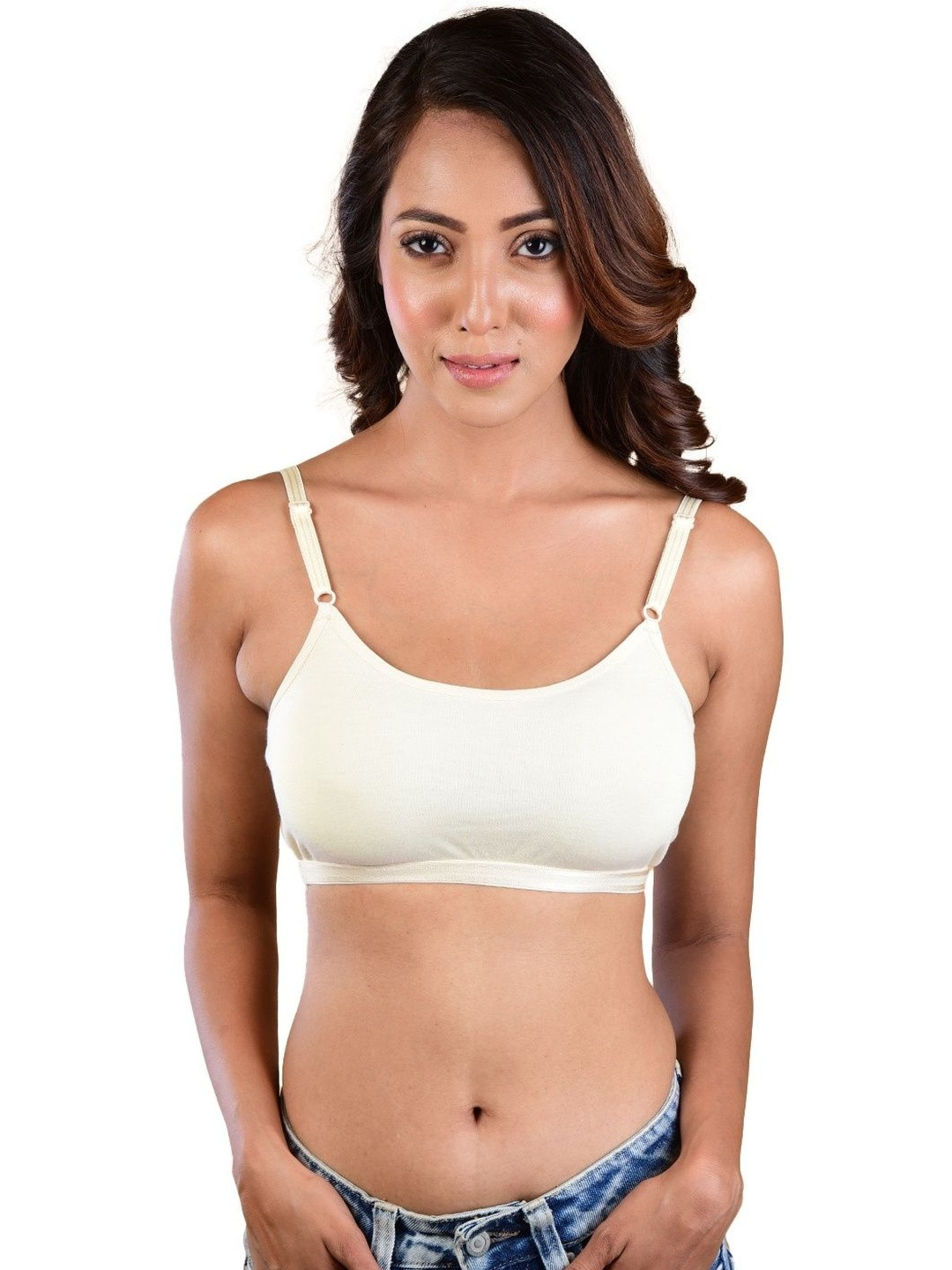 Eloria Teenager Girls for School, Dance, Yoga Soft Cotton Daily Wear Bra