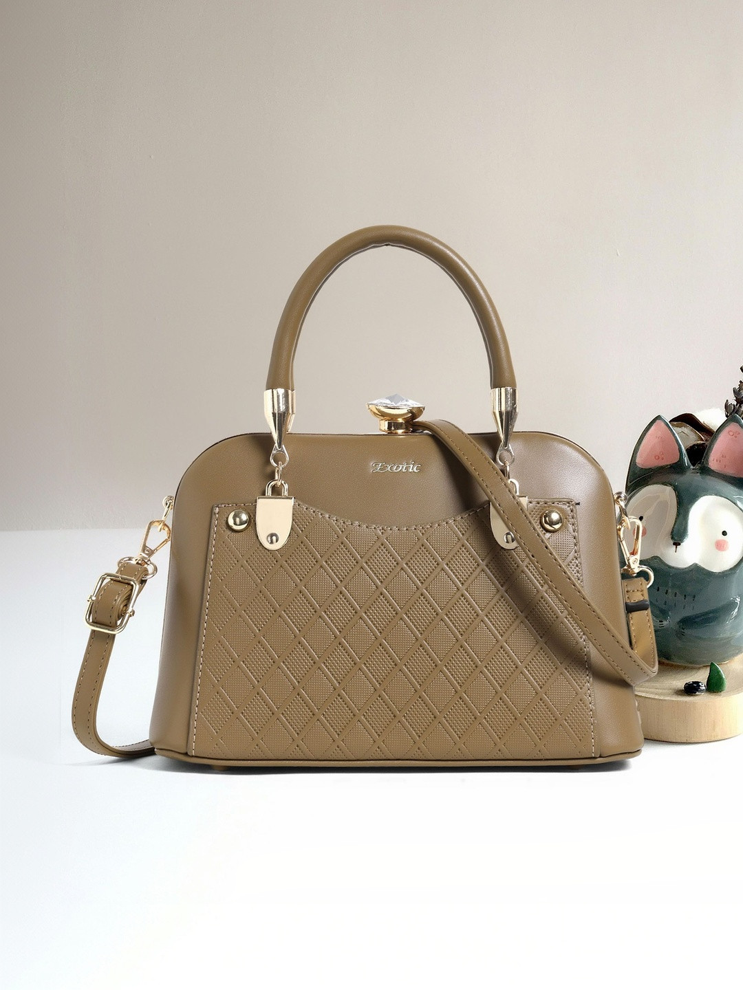 Exotic Textured PU Structured Handheld Bag
