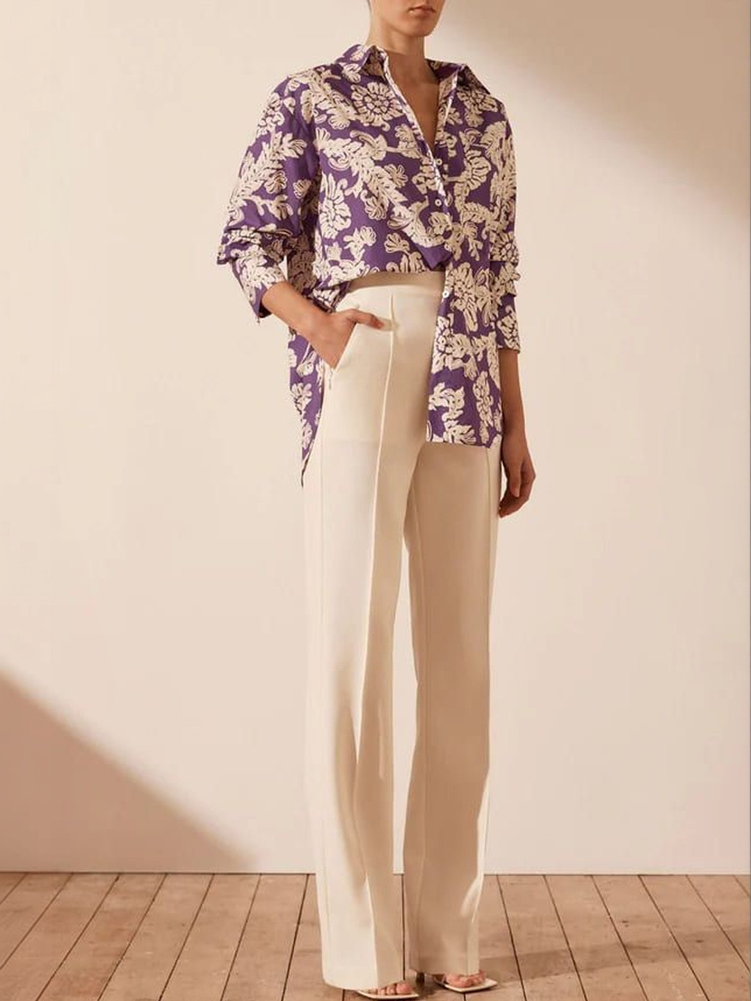 SZN Floral Print Cotton Top