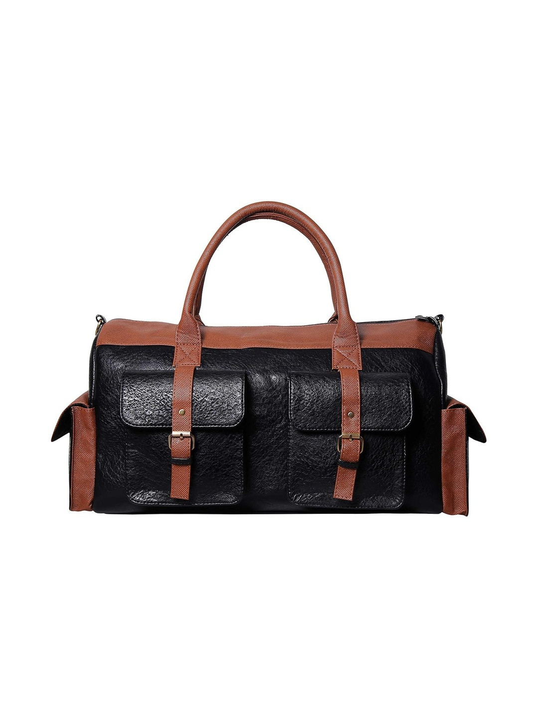 STRUTT Unisex Medium 4 Pocket Leatherette Casual Duffel Bag