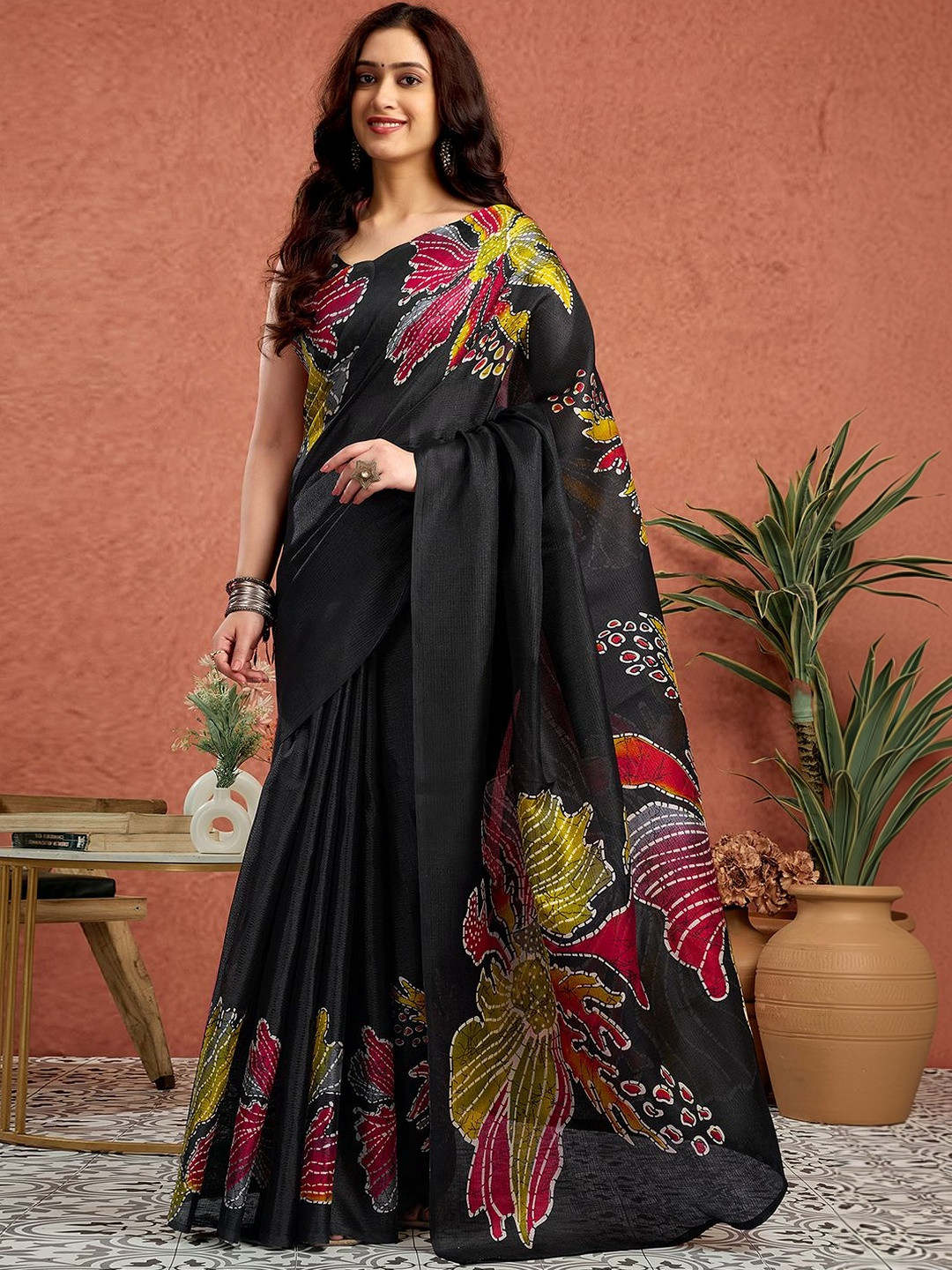 SANISA Floral Saree