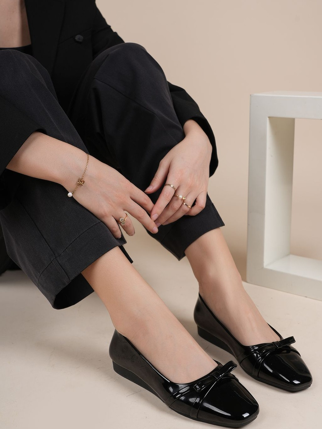 DROP BOLD Women Fashion with Bows Ballerinas