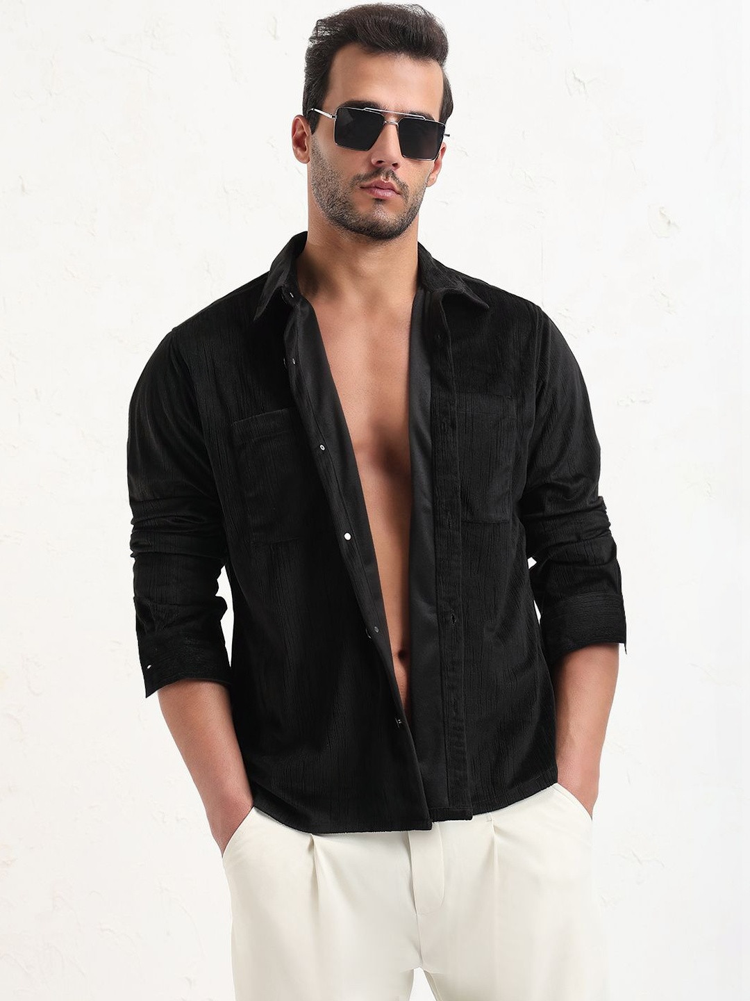 SHOWOFFFF Men Comfort Slim Fit Casual Shirt