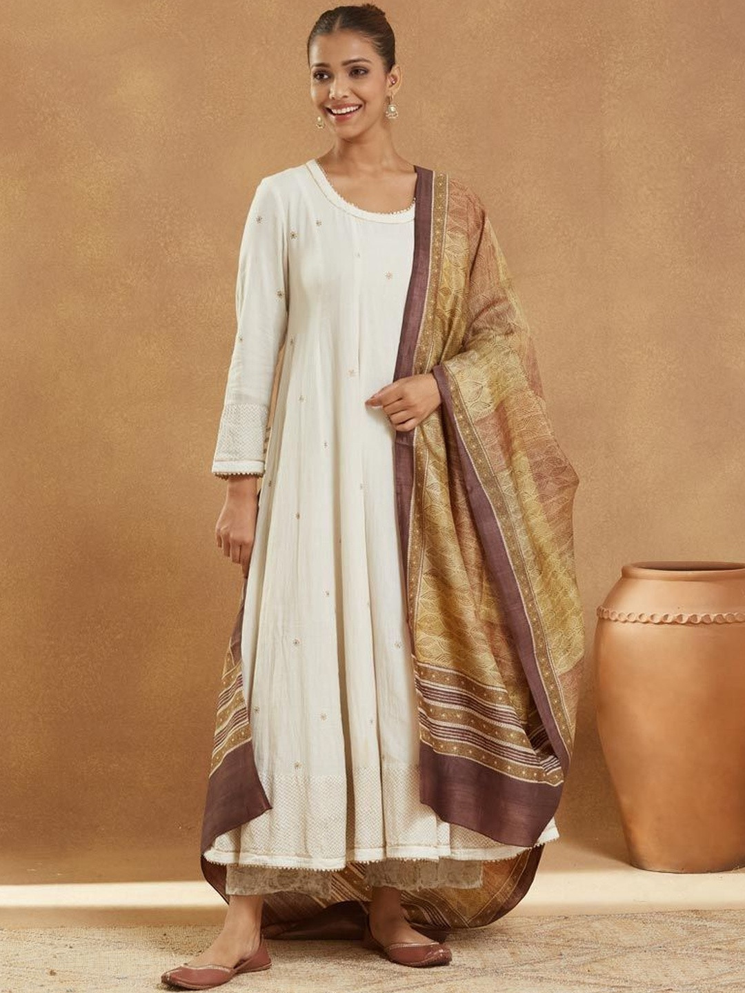 Fabindia Ethnic Motifs Printed Dupatta