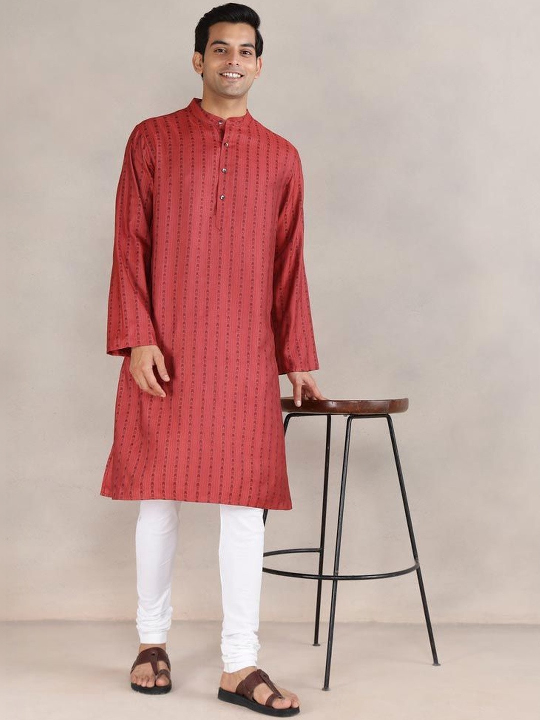 Fabindia Men Thread Work Kurta
