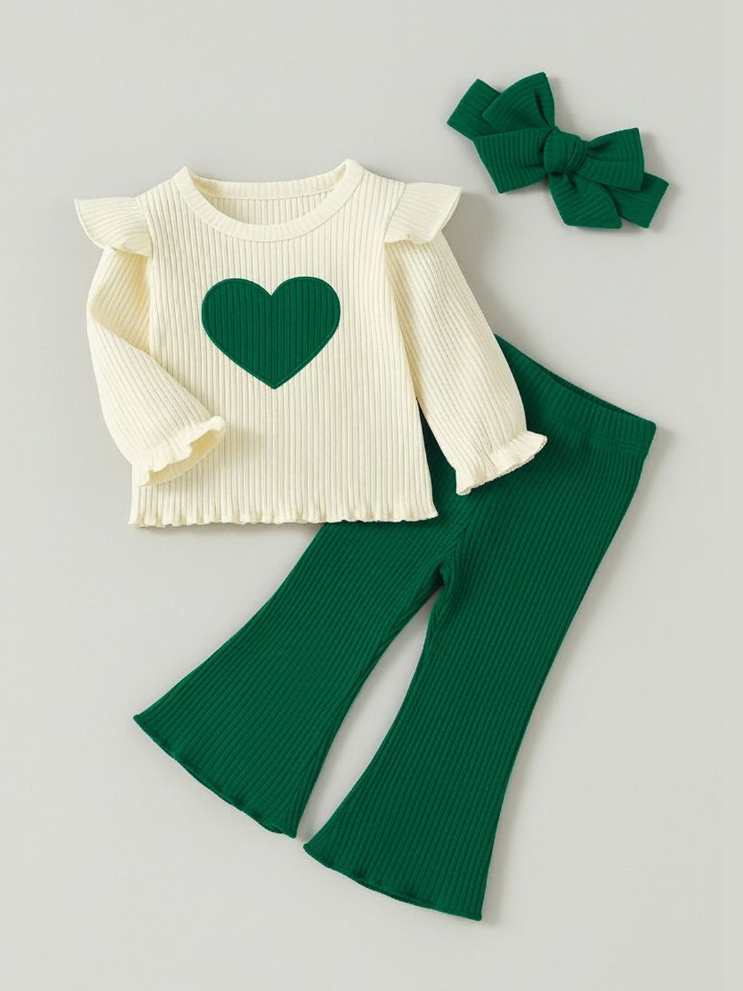 FAVORITE STORE Girls Printed T-shirt with Trousers