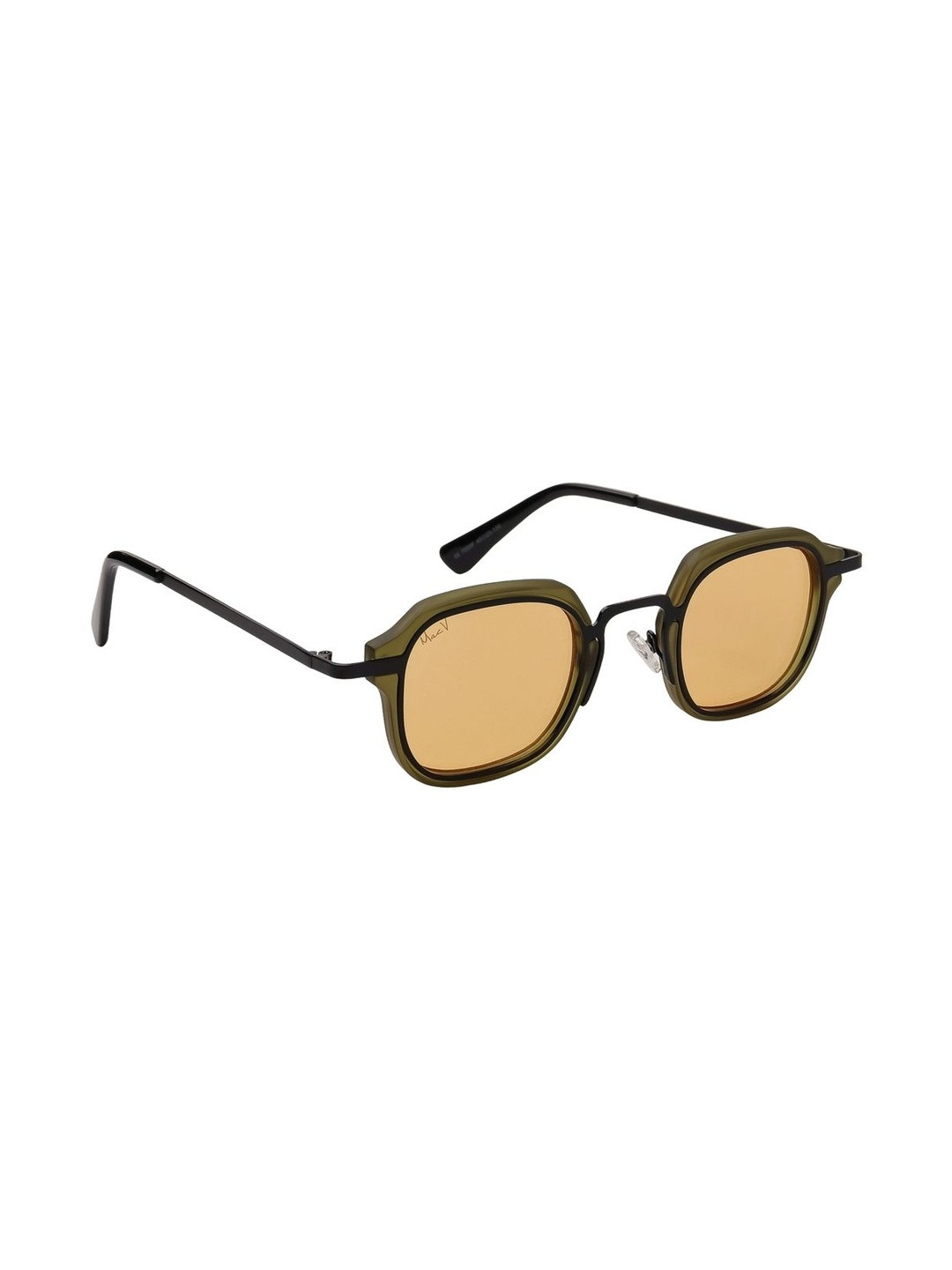 MacV Unisex Orange Square Sunglasses with