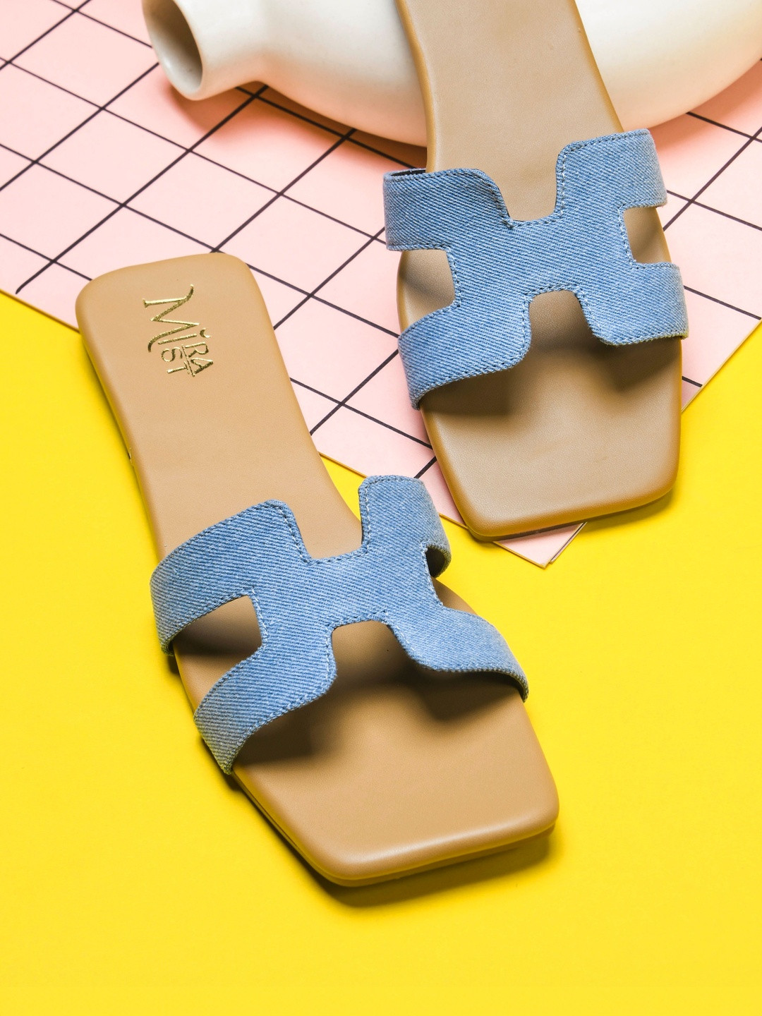 MiraMist Women Open Toe Flats