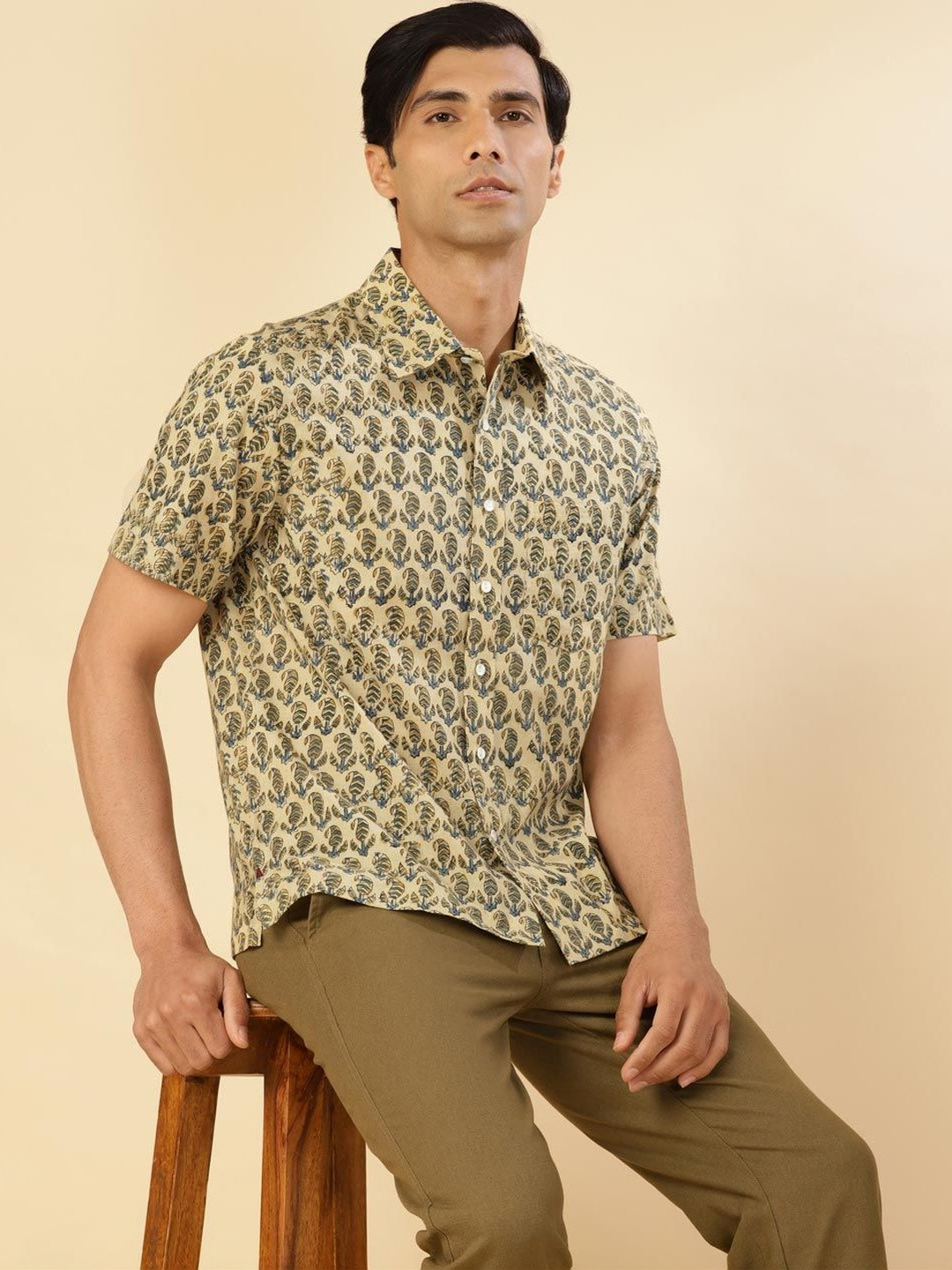 Fabindia Men Printed Casual Shirt