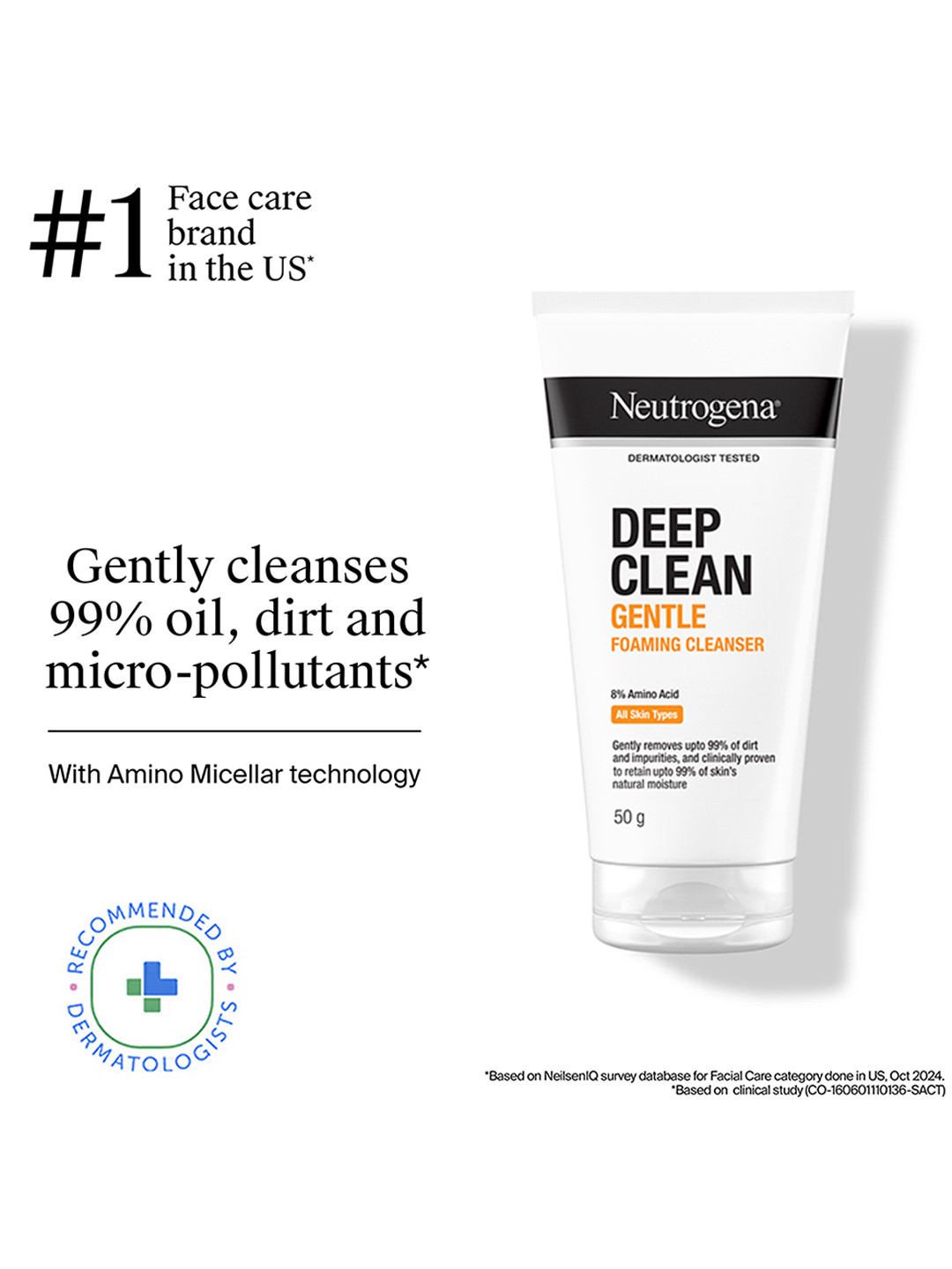 Neutrogena Deep Clean Foam Cleanser 50 g