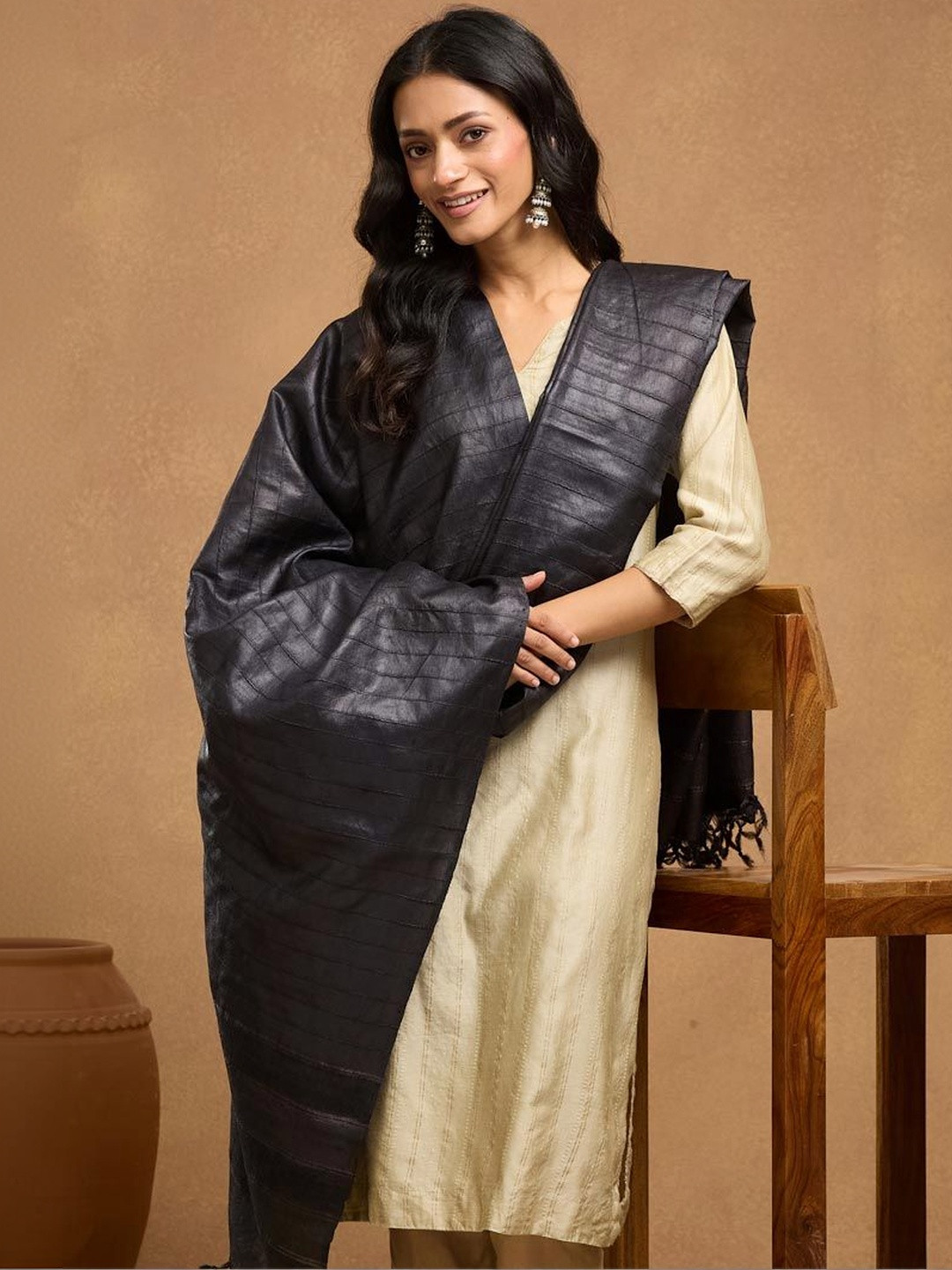 Fabindia Ethnic Motifs Woven Design Dupatta