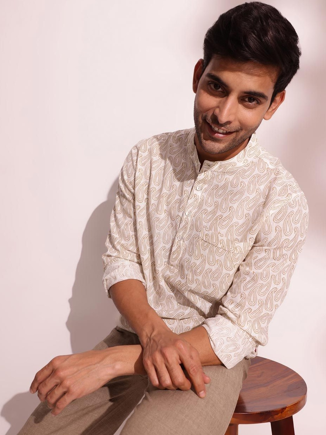 Fabindia Men Printed Casual Shirt